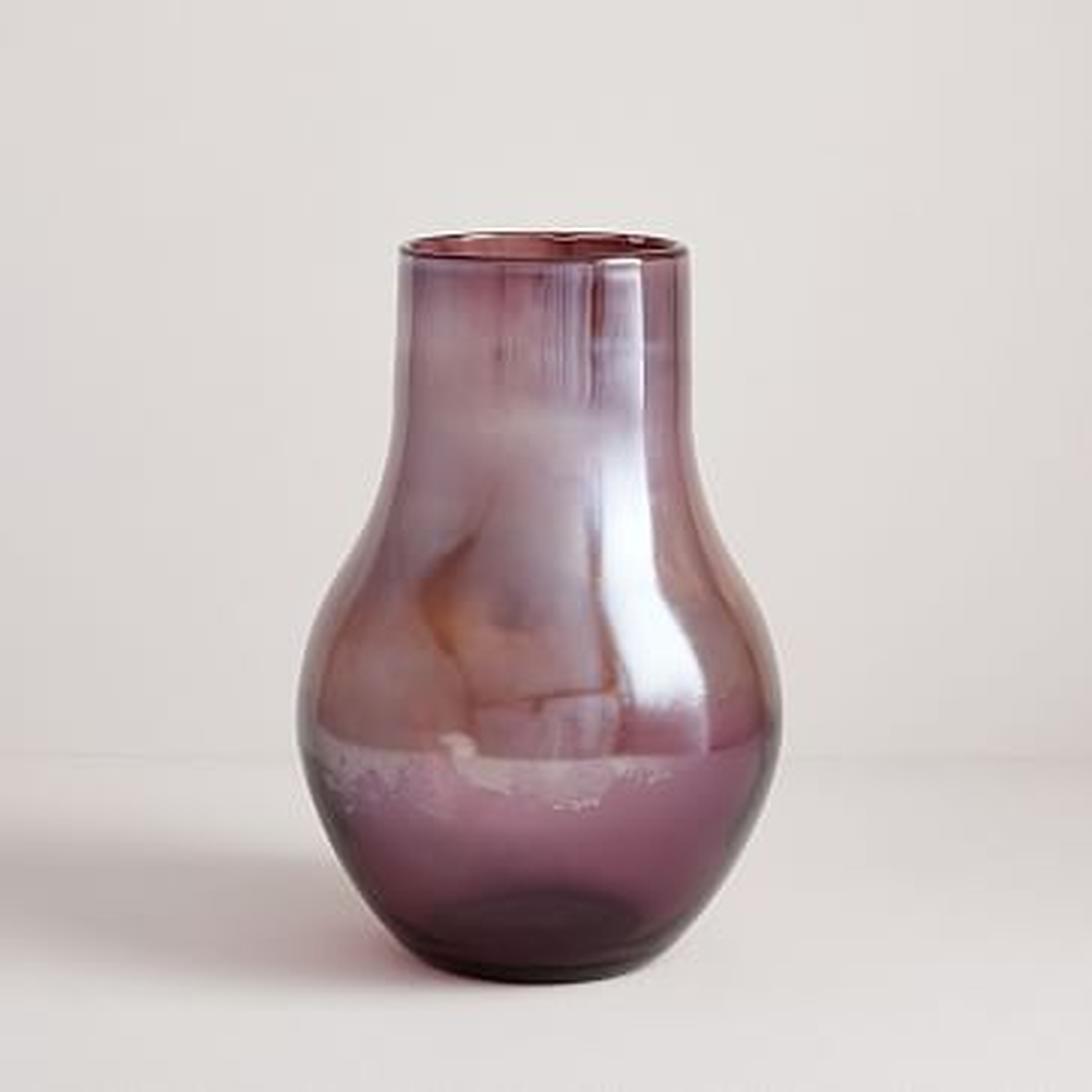Pearlescent Vase, Large Vase, Purple - West Elm