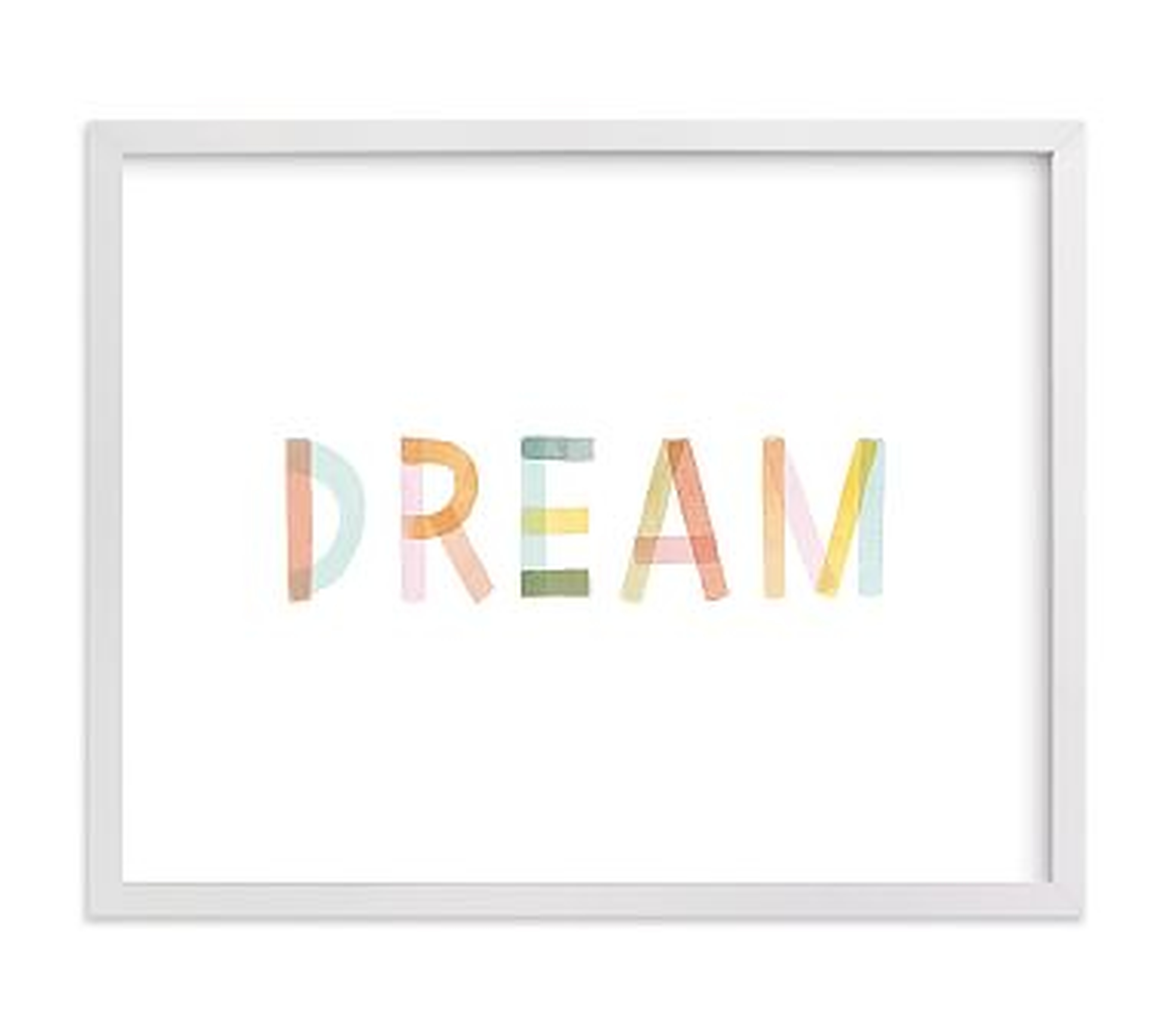 Dreaming in Color Wall Art by Minted(R), 14x11, White - Pottery Barn Kids
