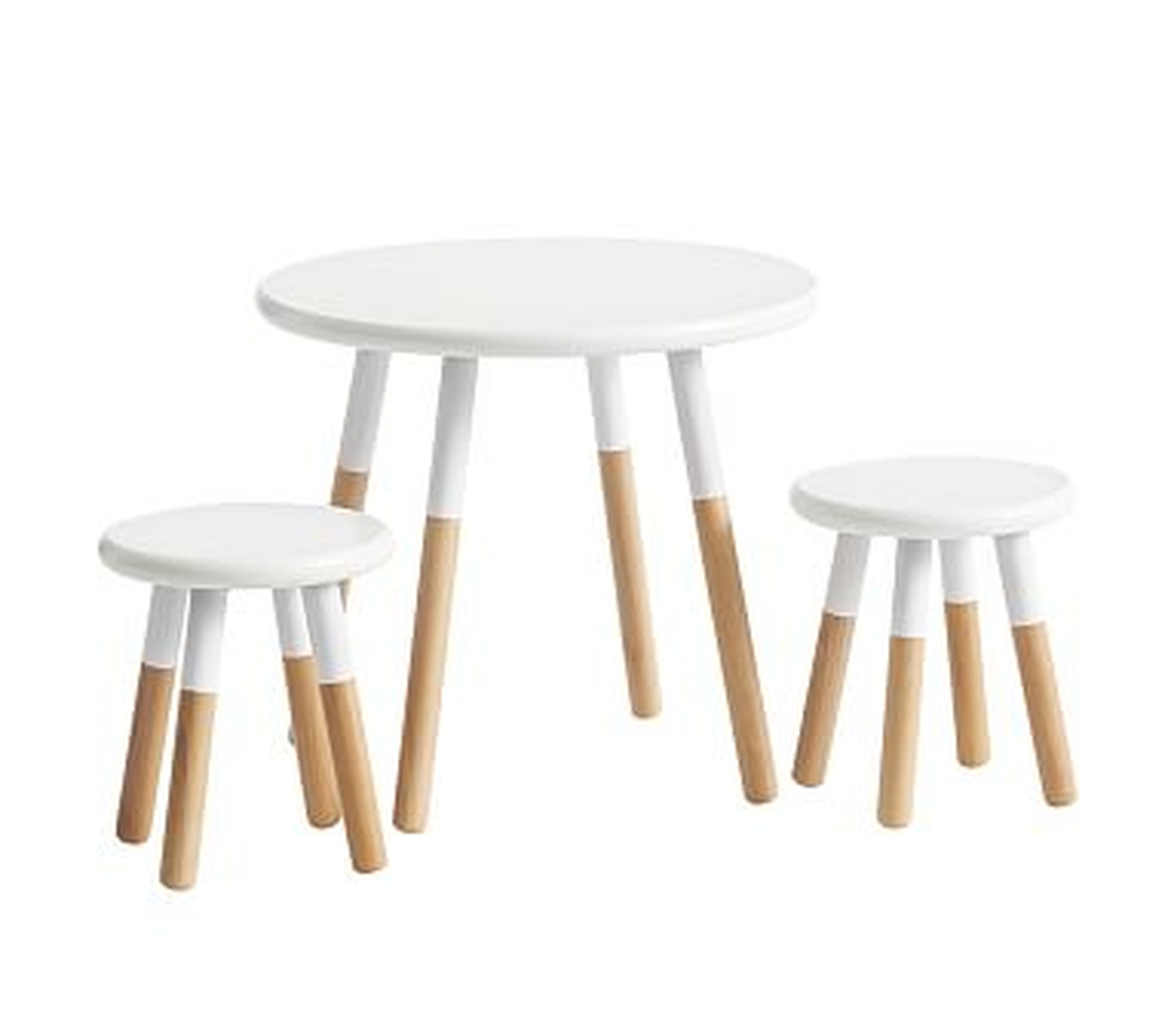 My First Two Tone Play Table &amp; Chair Set, Natural/Simply White, Flat Rate - Pottery Barn Kids