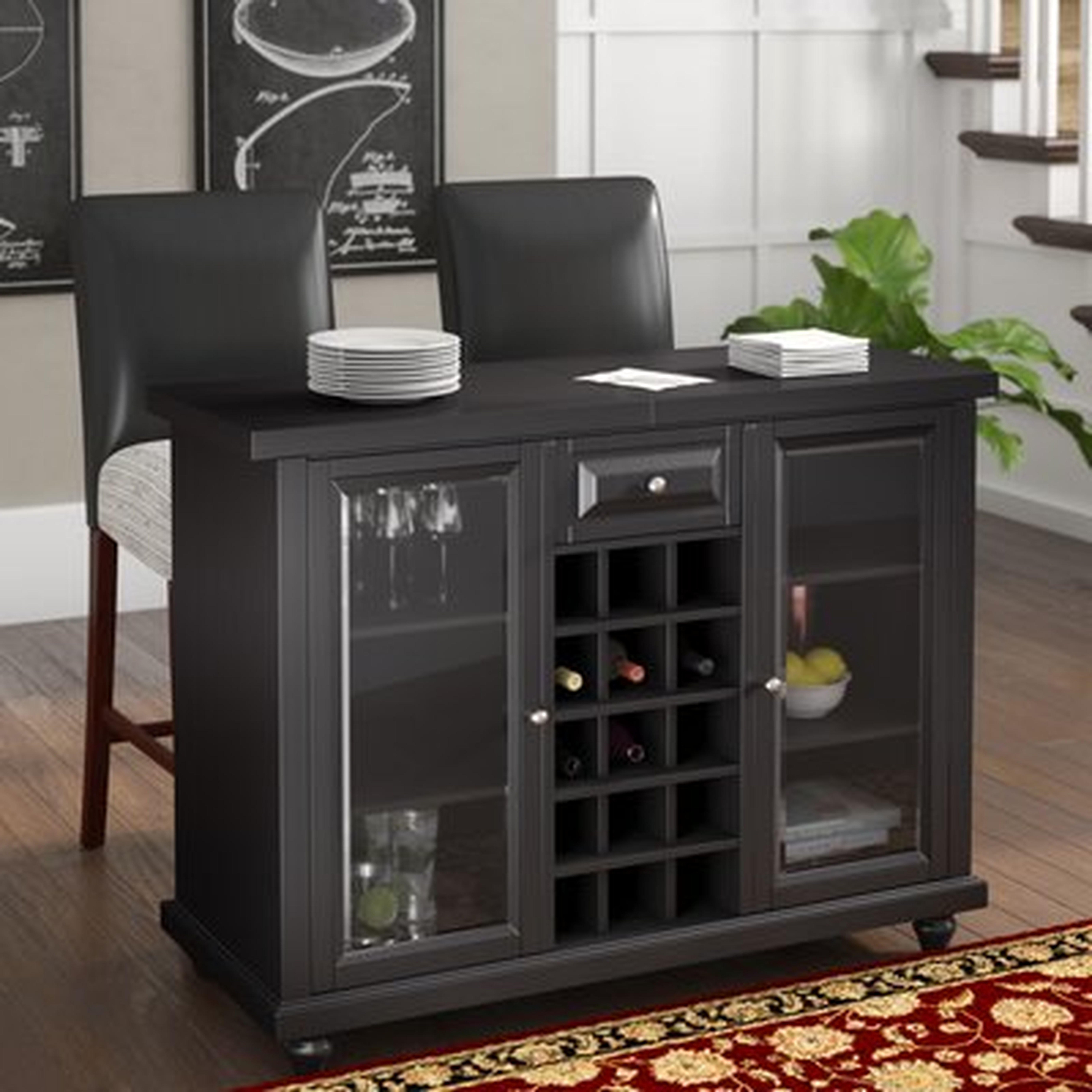 Hedon Bar Cabinet with Wine Storage - Wayfair