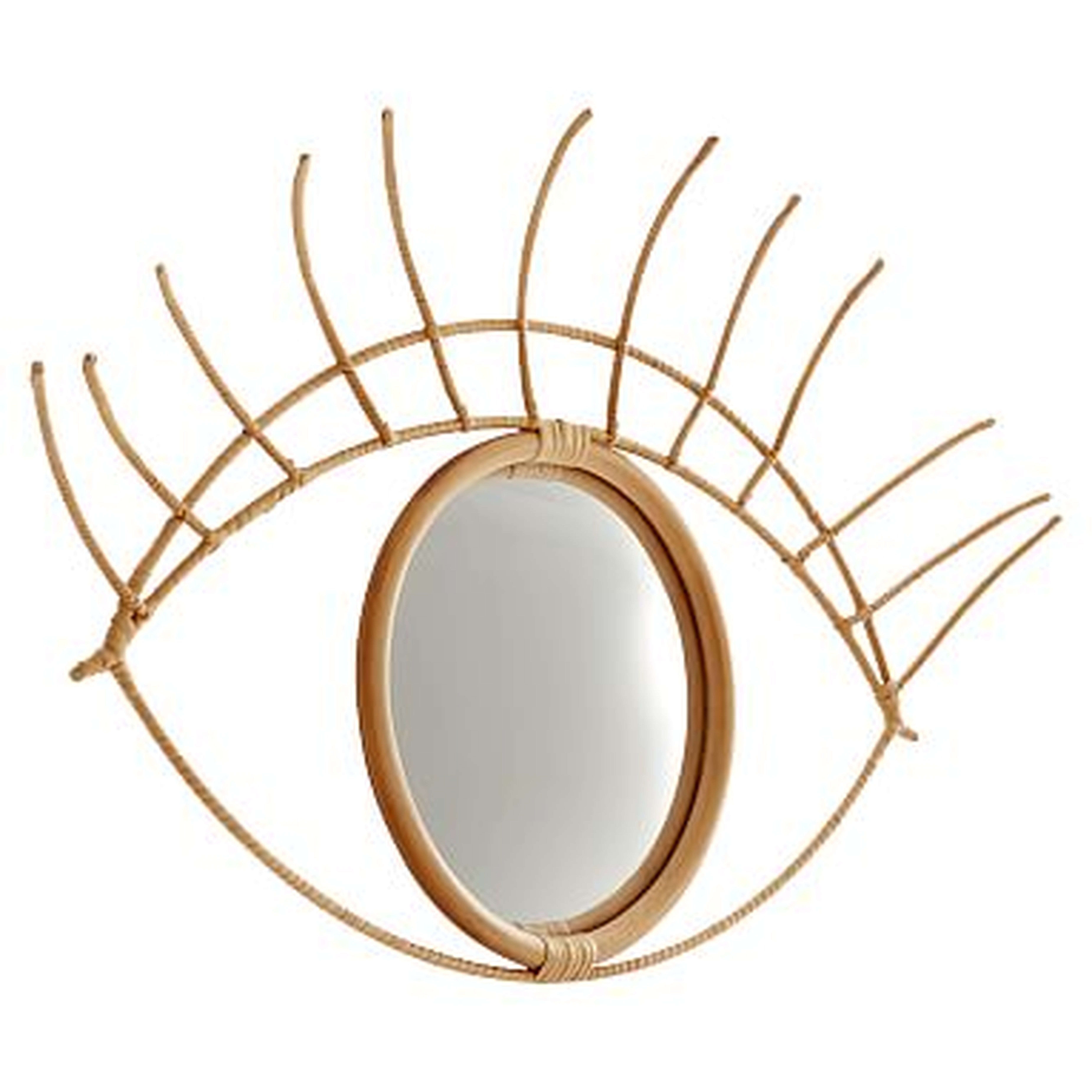 Eye Mirror, Natural - Pottery Barn Teen