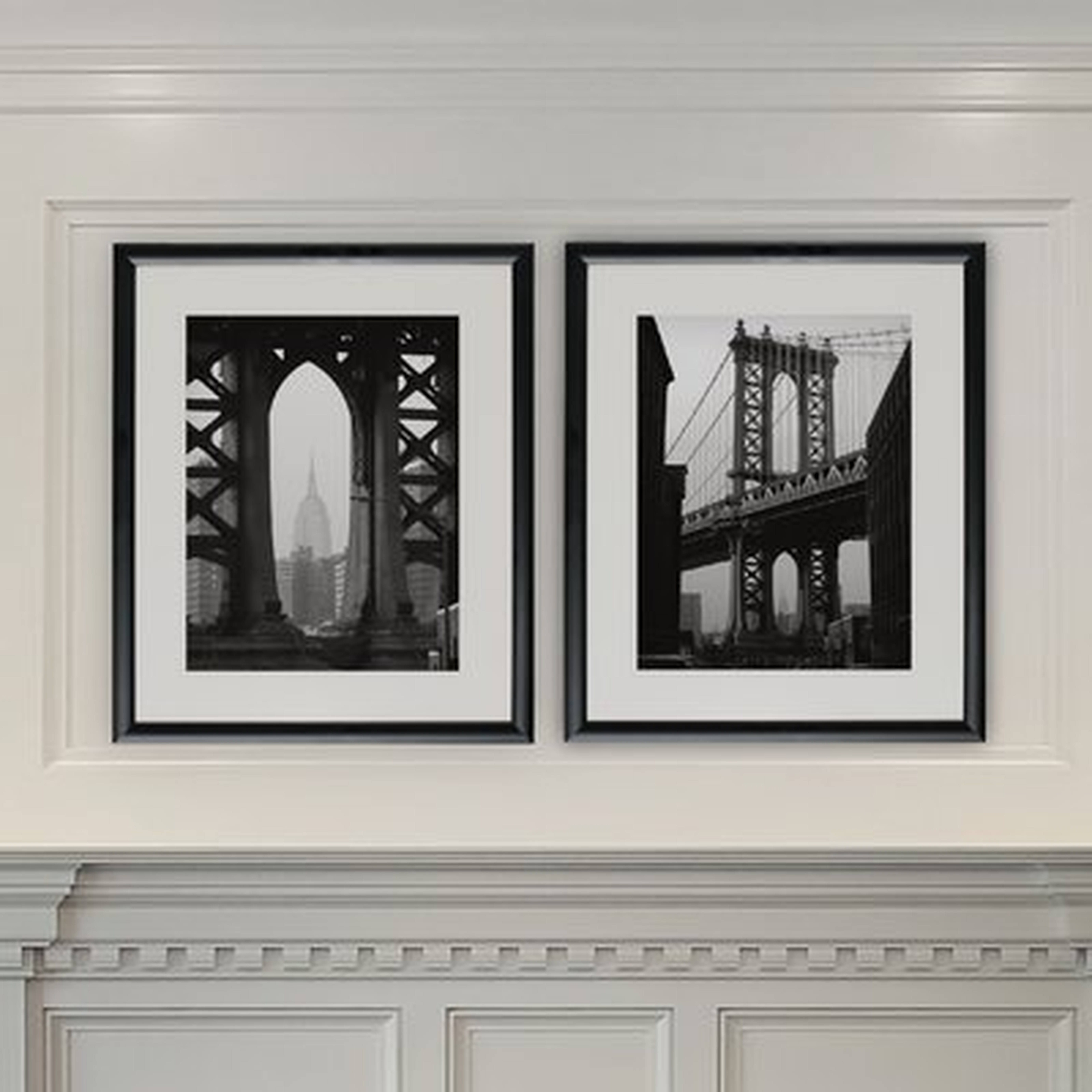 'New York Crossing' 2 Piece Framed Photographic Print Set - Wayfair