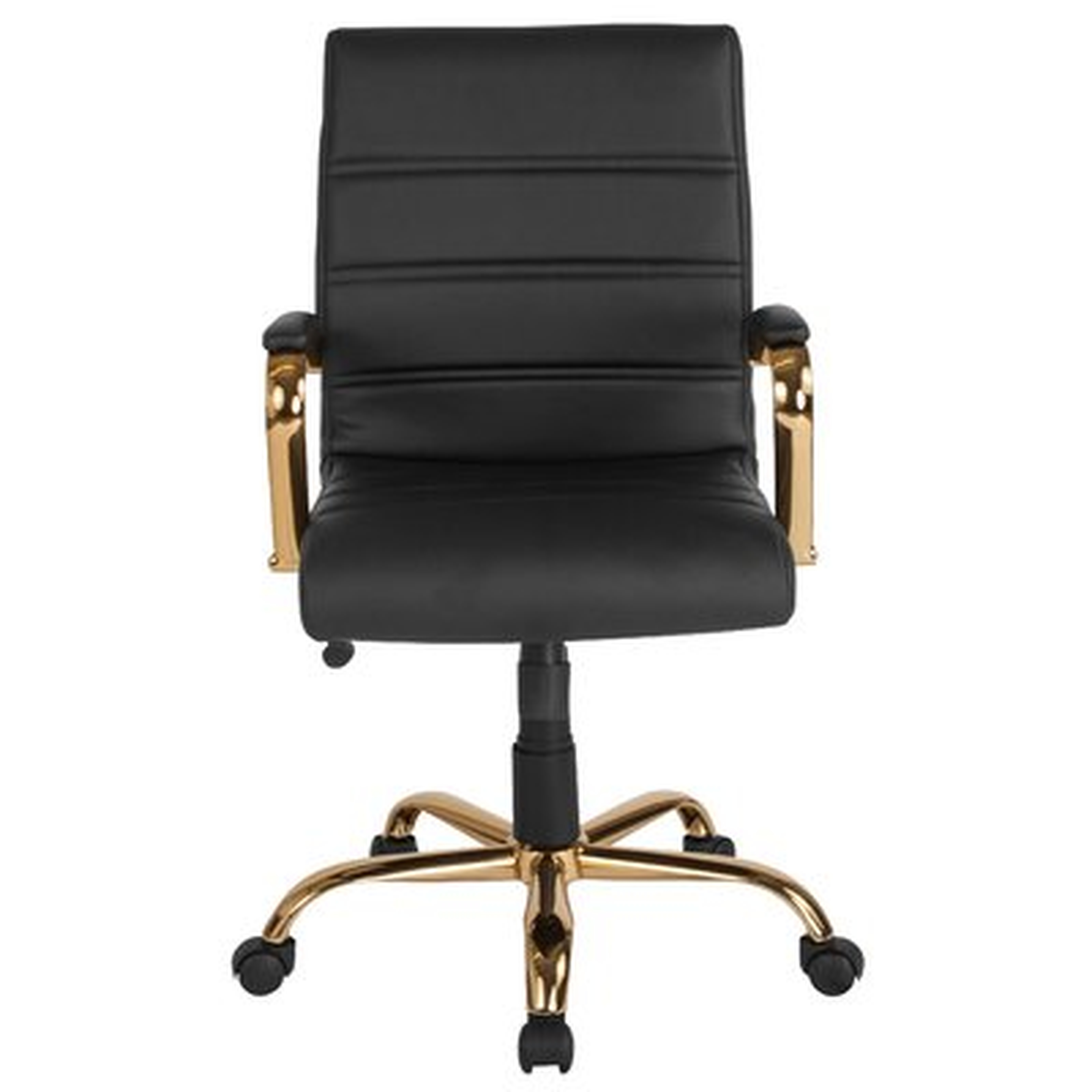 Leaman Task Chair, Black/Gold - Wayfair