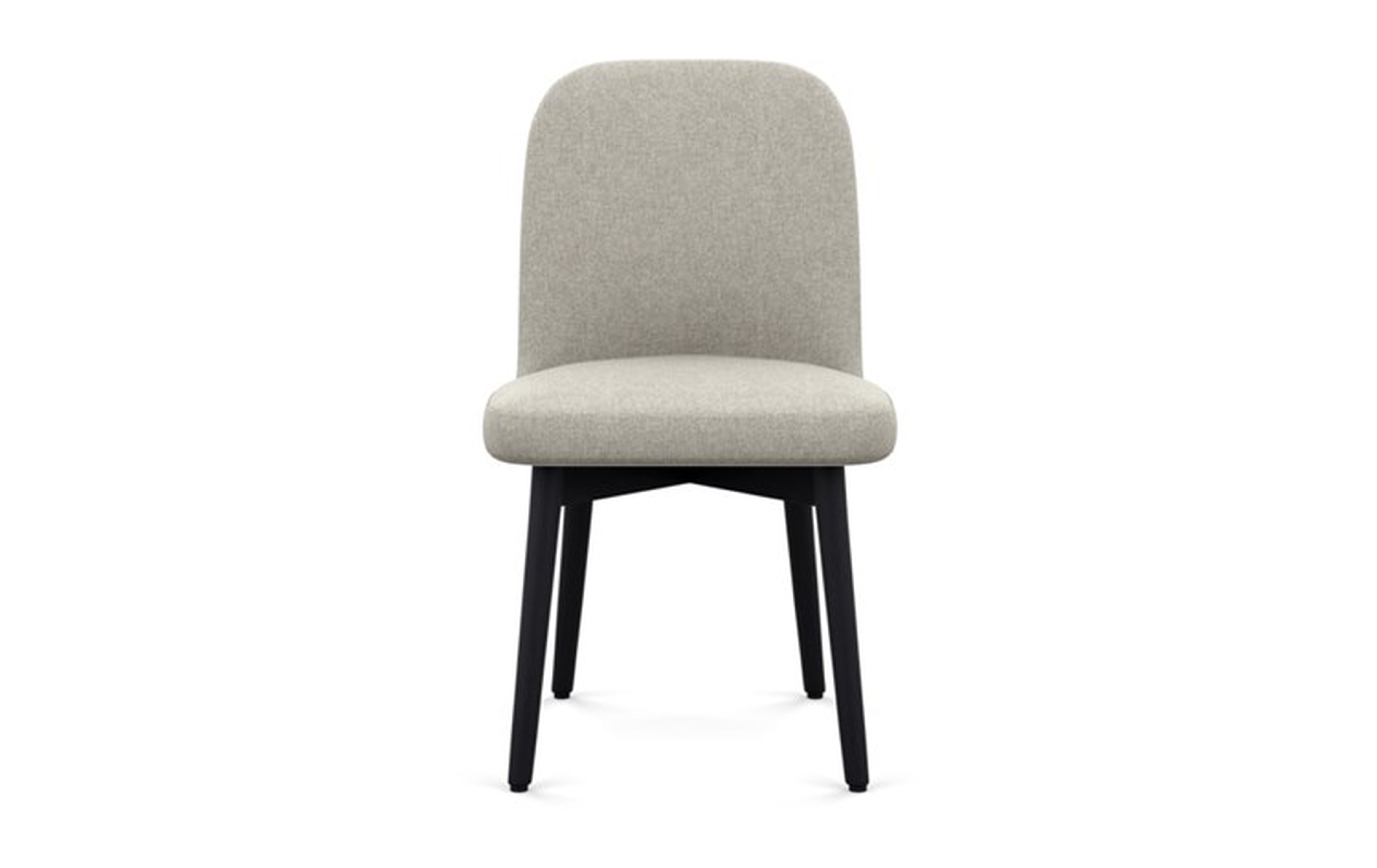 Dylan Dining Chair with Dune Fabric and Matte Black legs - Interior Define