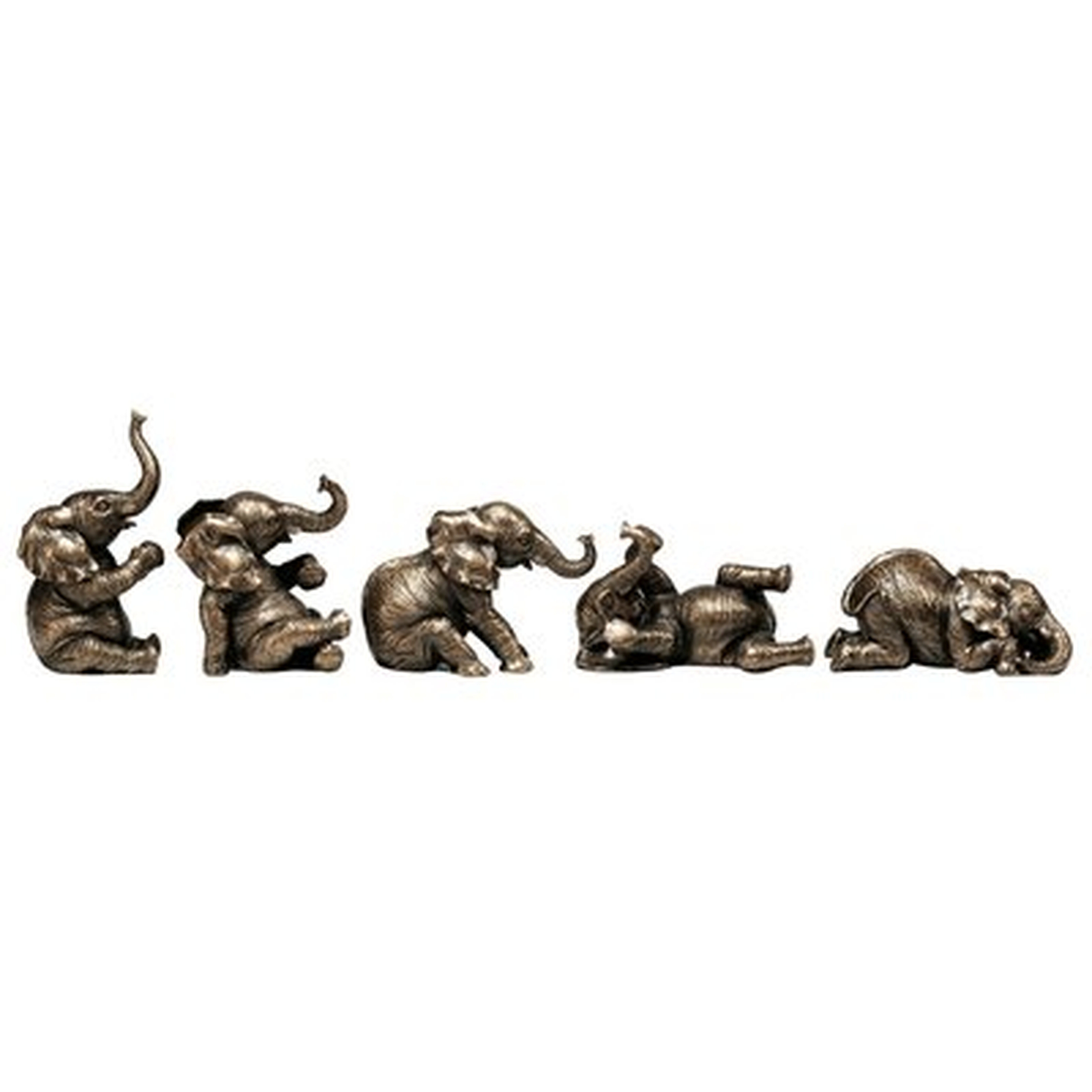 The Five Playful Pachyderms Figurines - Wayfair