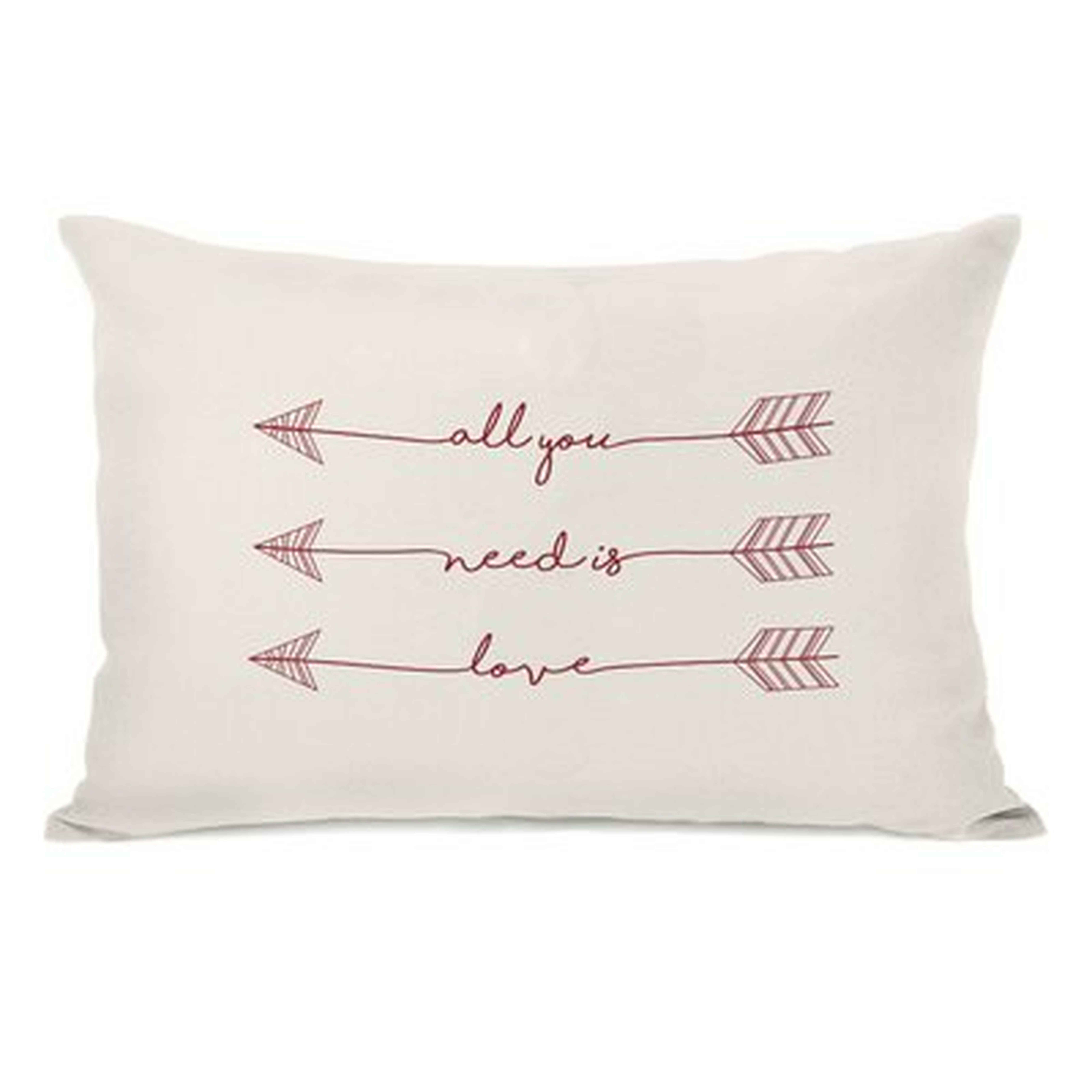 Takara All You Need Is Love Arrows Lumbar Pillow - Wayfair