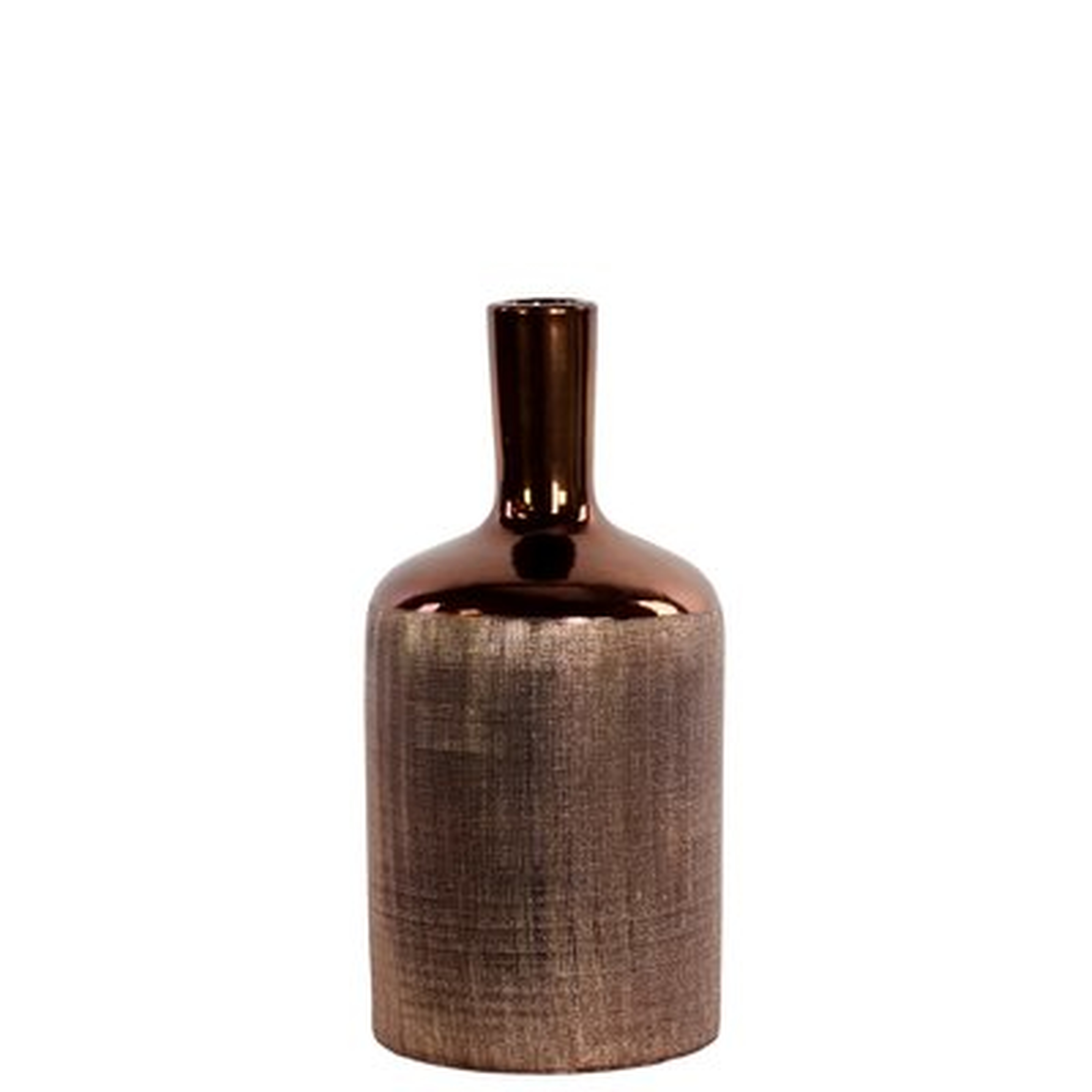 Bottle Ceramic Table Vase - Wayfair