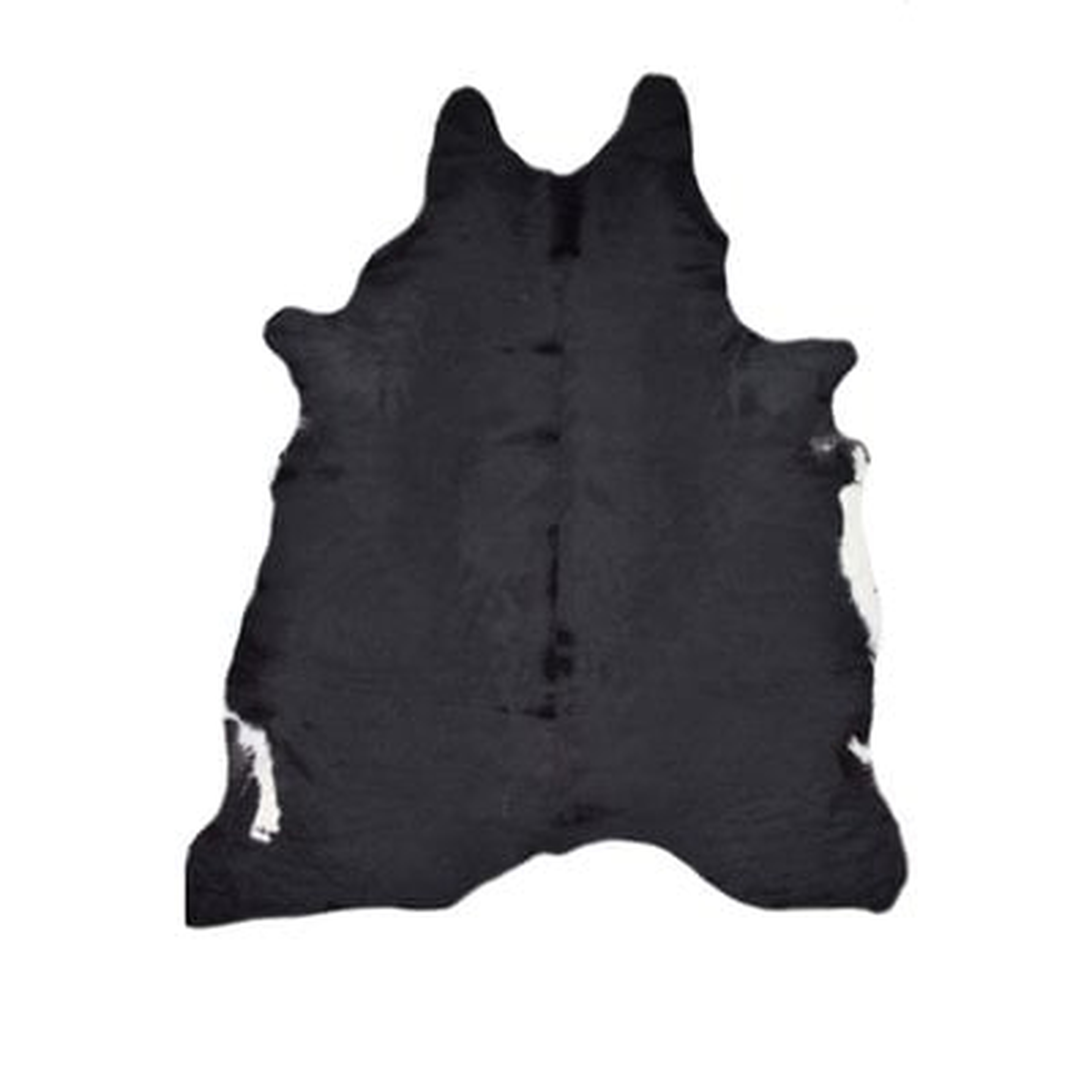 Cagle Cowhides Solid Black Area Rug - Wayfair