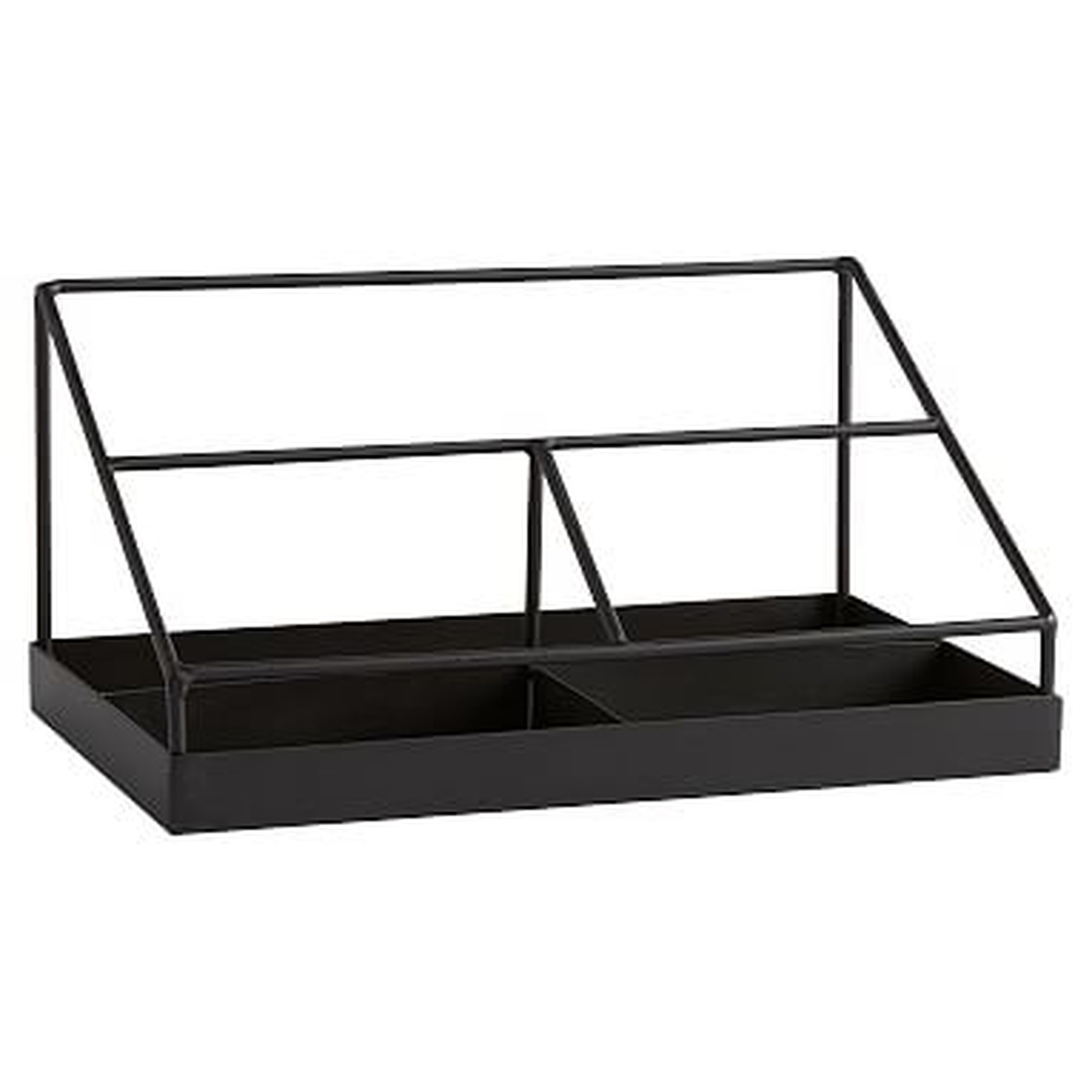 Silhouette Desk Accessories, Sectional, Charcoal - Pottery Barn Teen