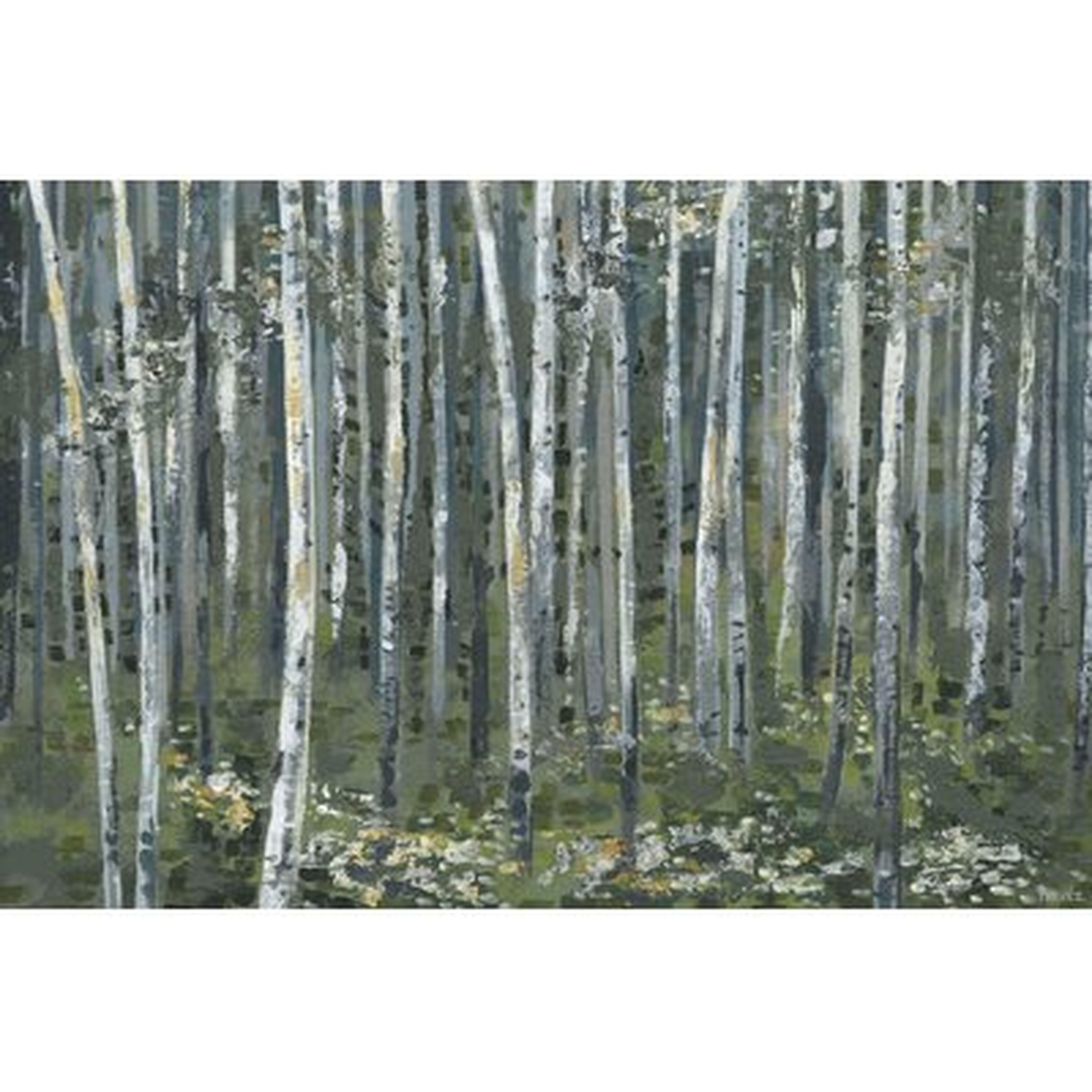 'Magical Green Forest' Print on Wrapped Canvas - Wayfair