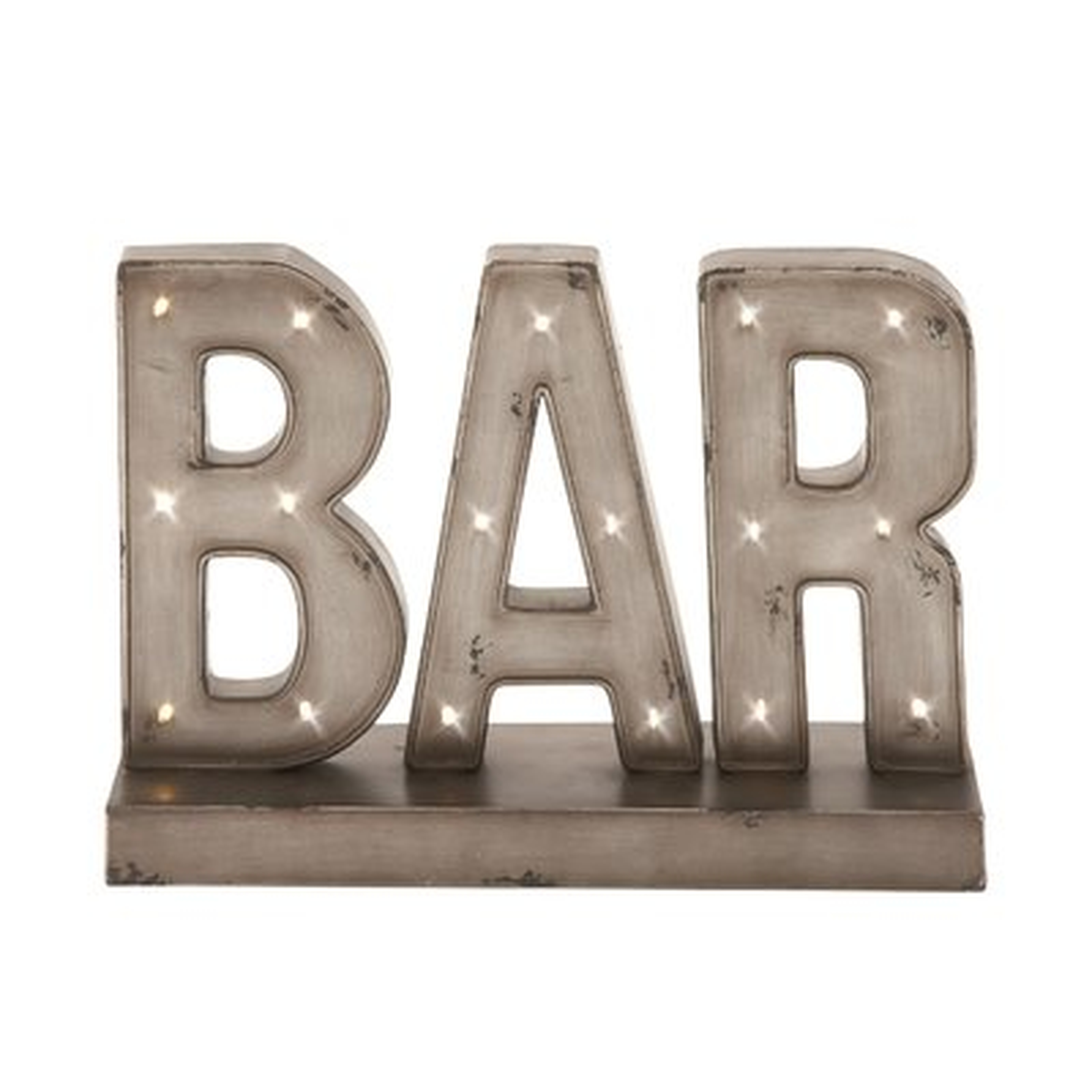 Bodie LED Bar Sign Letter Block - Wayfair