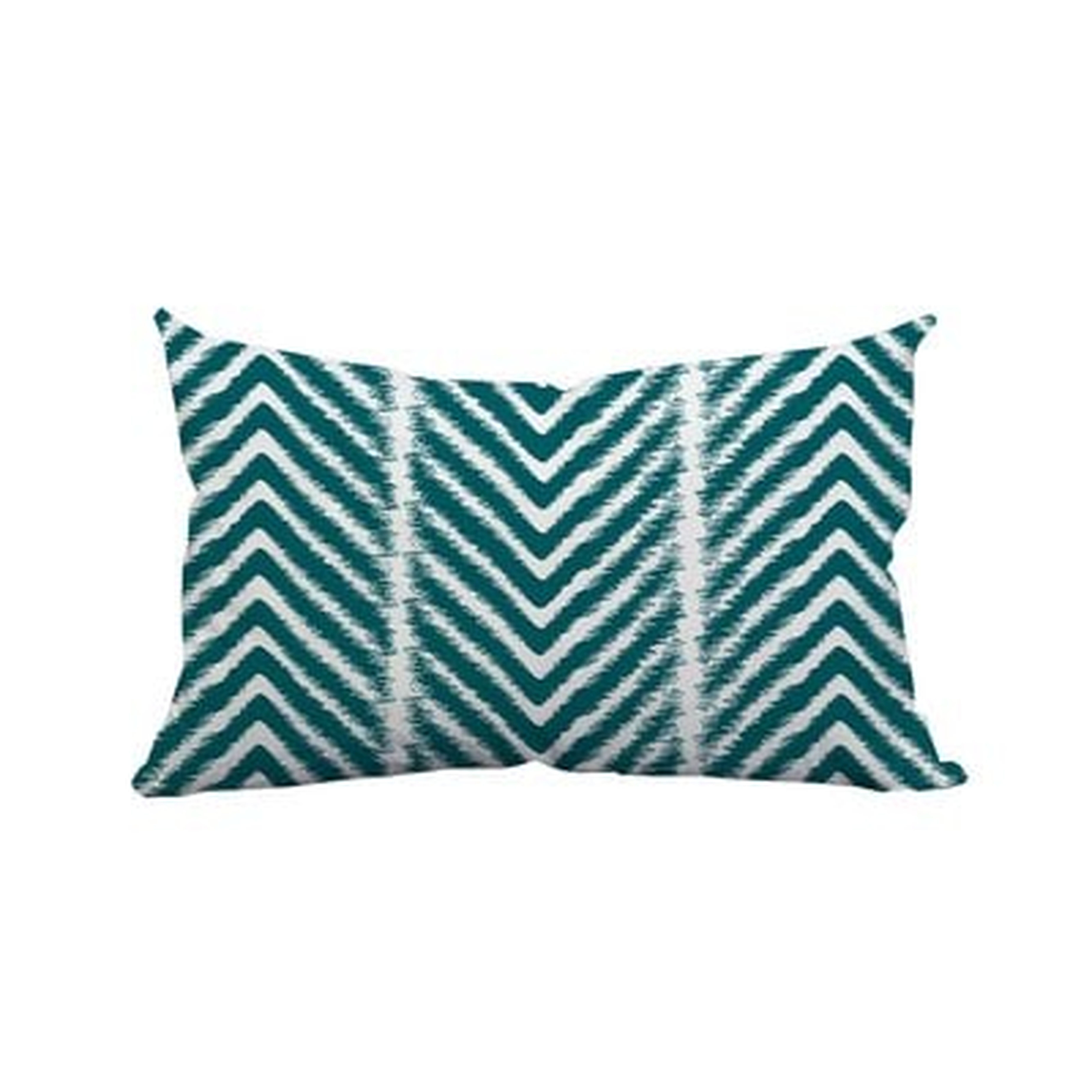 Prestridge Zebra Chevron Print Indoor/Outdoor Lumbar Pillow // 14"x20" // Insert Included - Wayfair