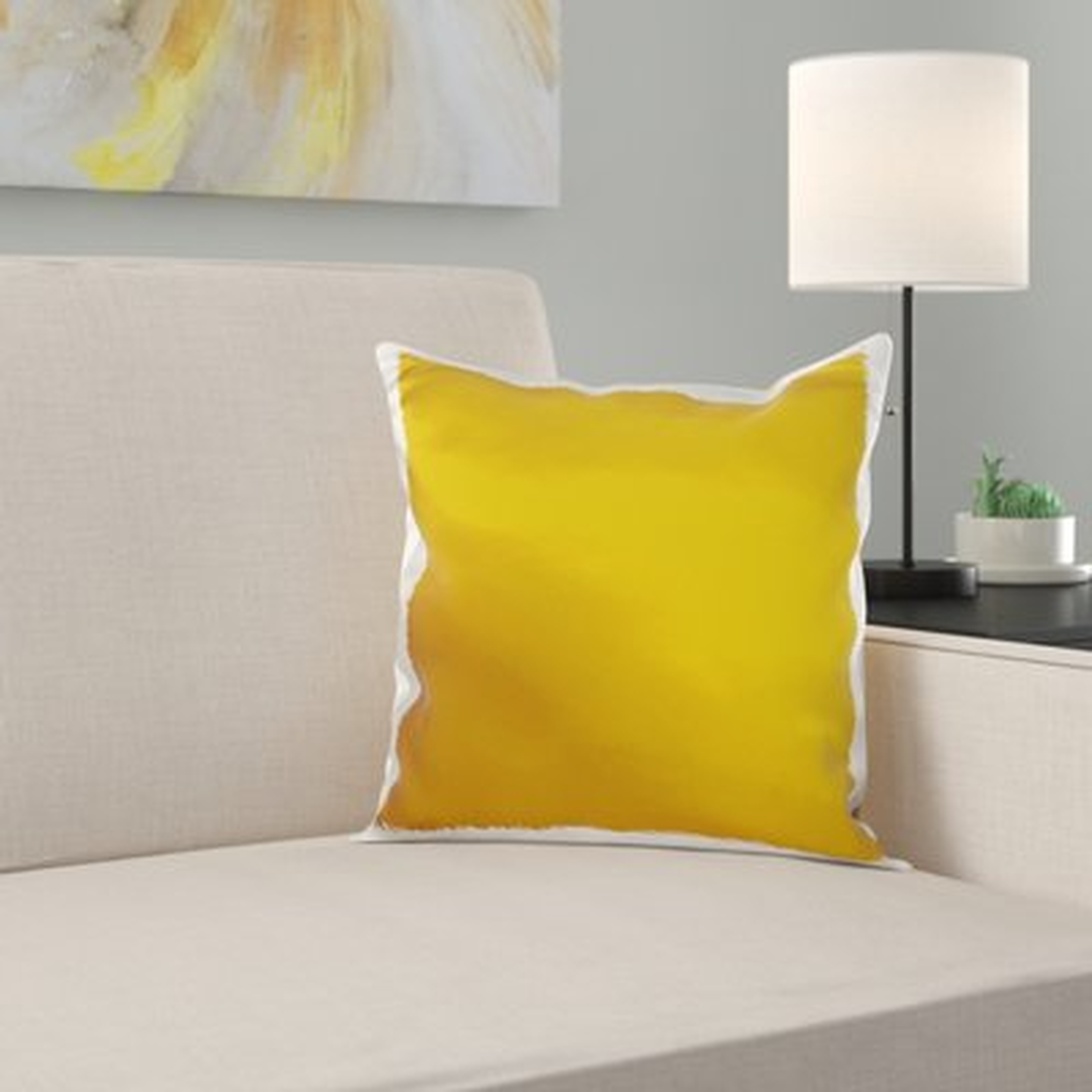 Waville Mustard Pillow Cover - Wayfair