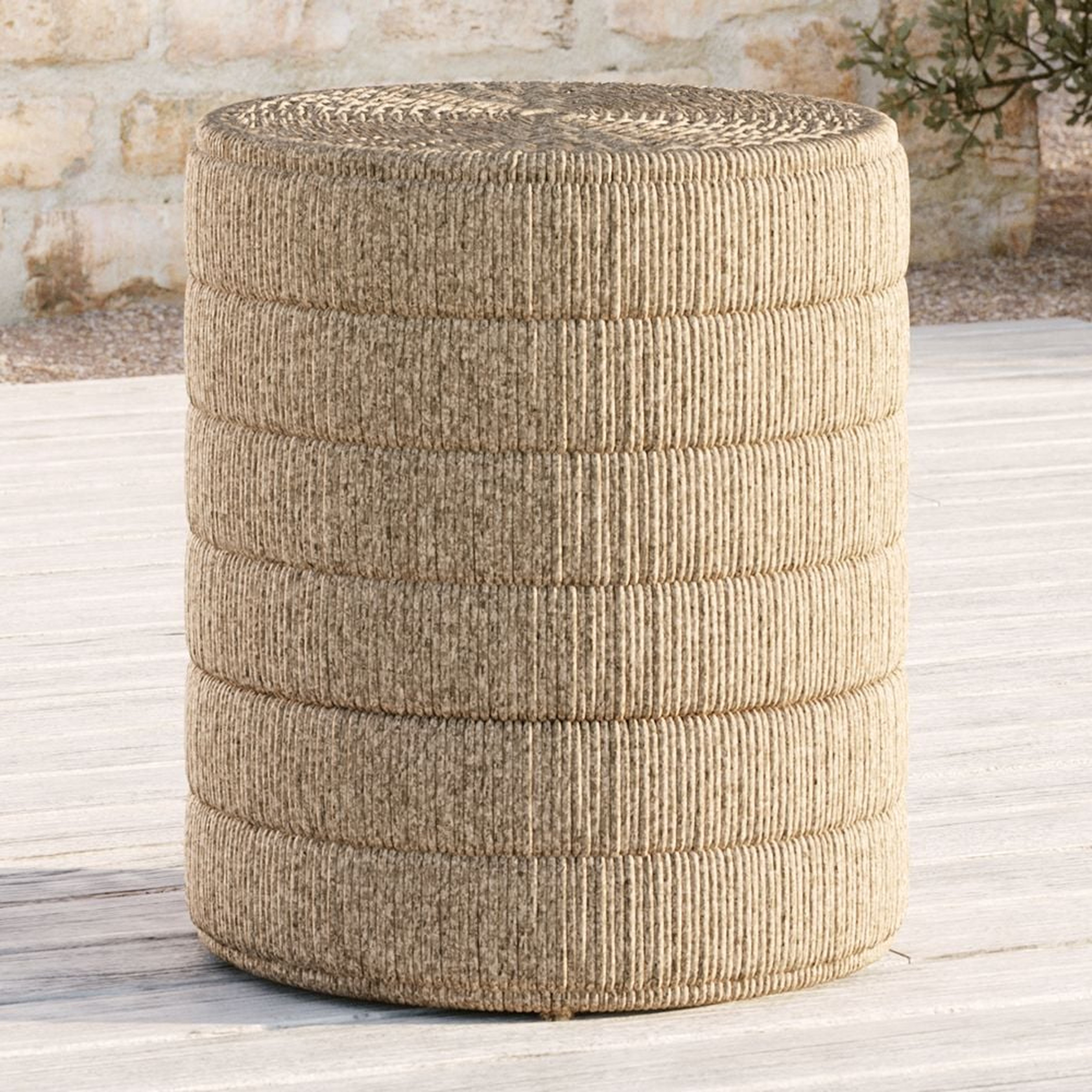 Madura Woven Outdoor Side Table - Crate and Barrel