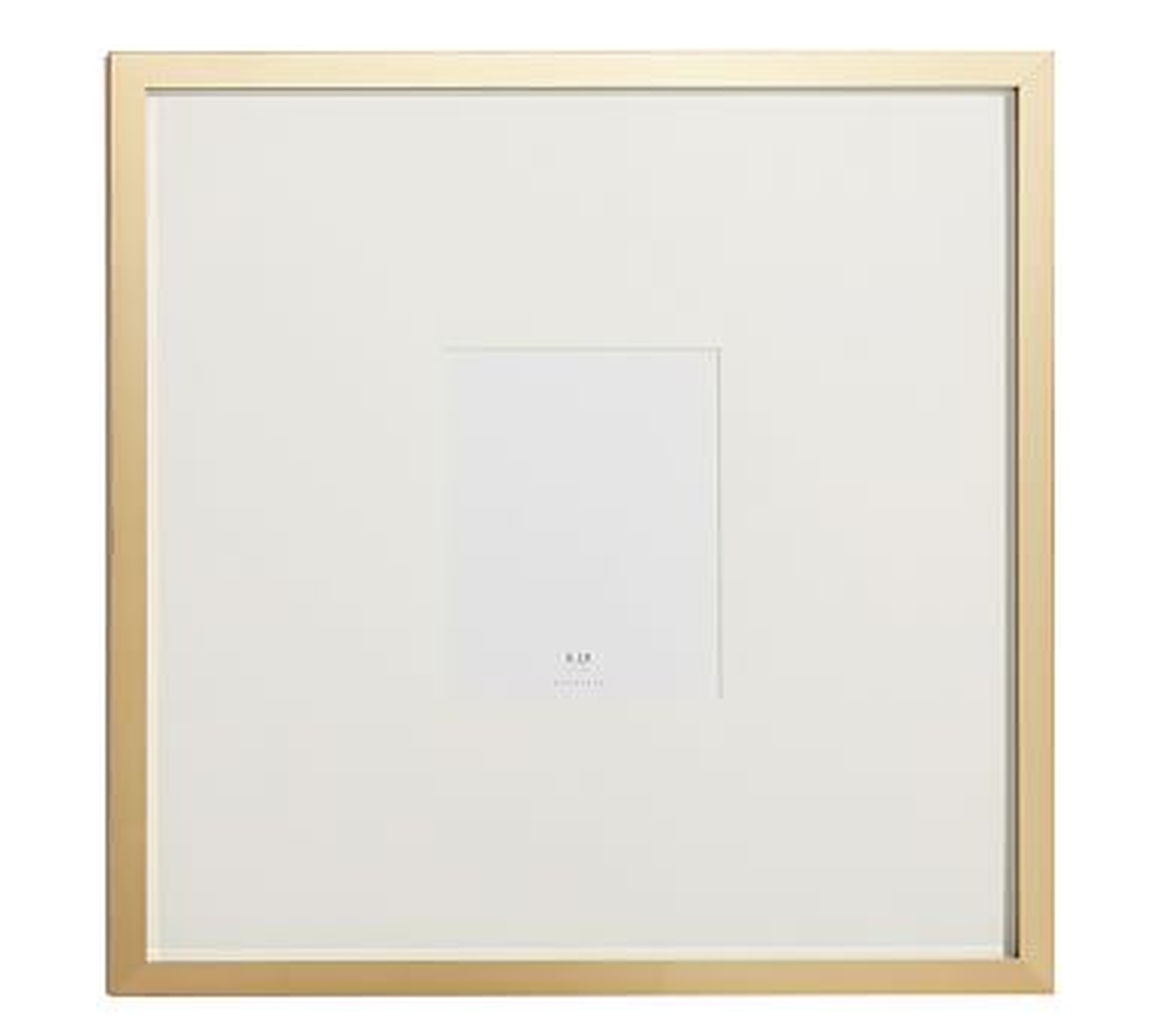 Lee Gallery Picture Frame, Brass -25" SQ - Pottery Barn