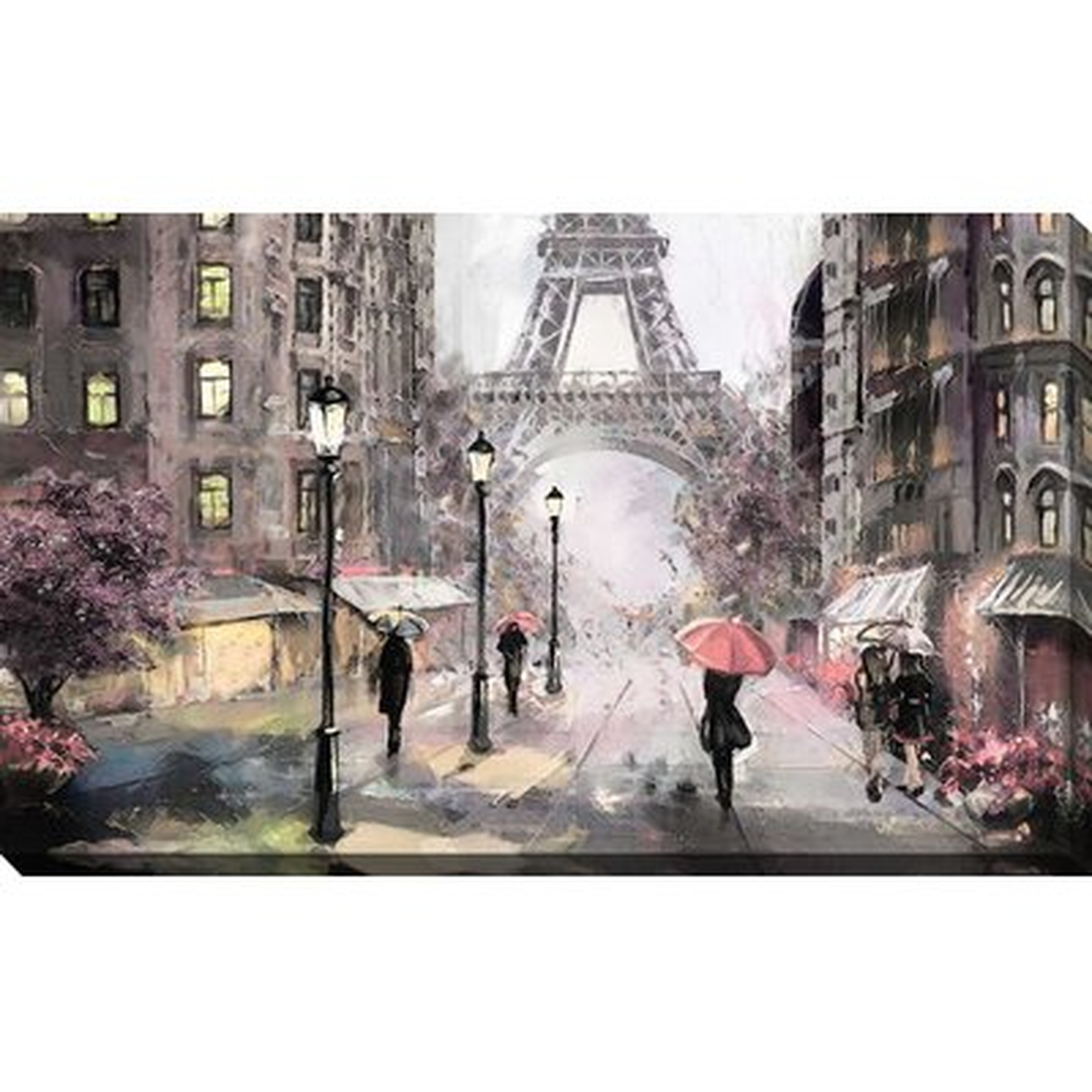 'Paris Streets II' Print on Canvas - Wayfair