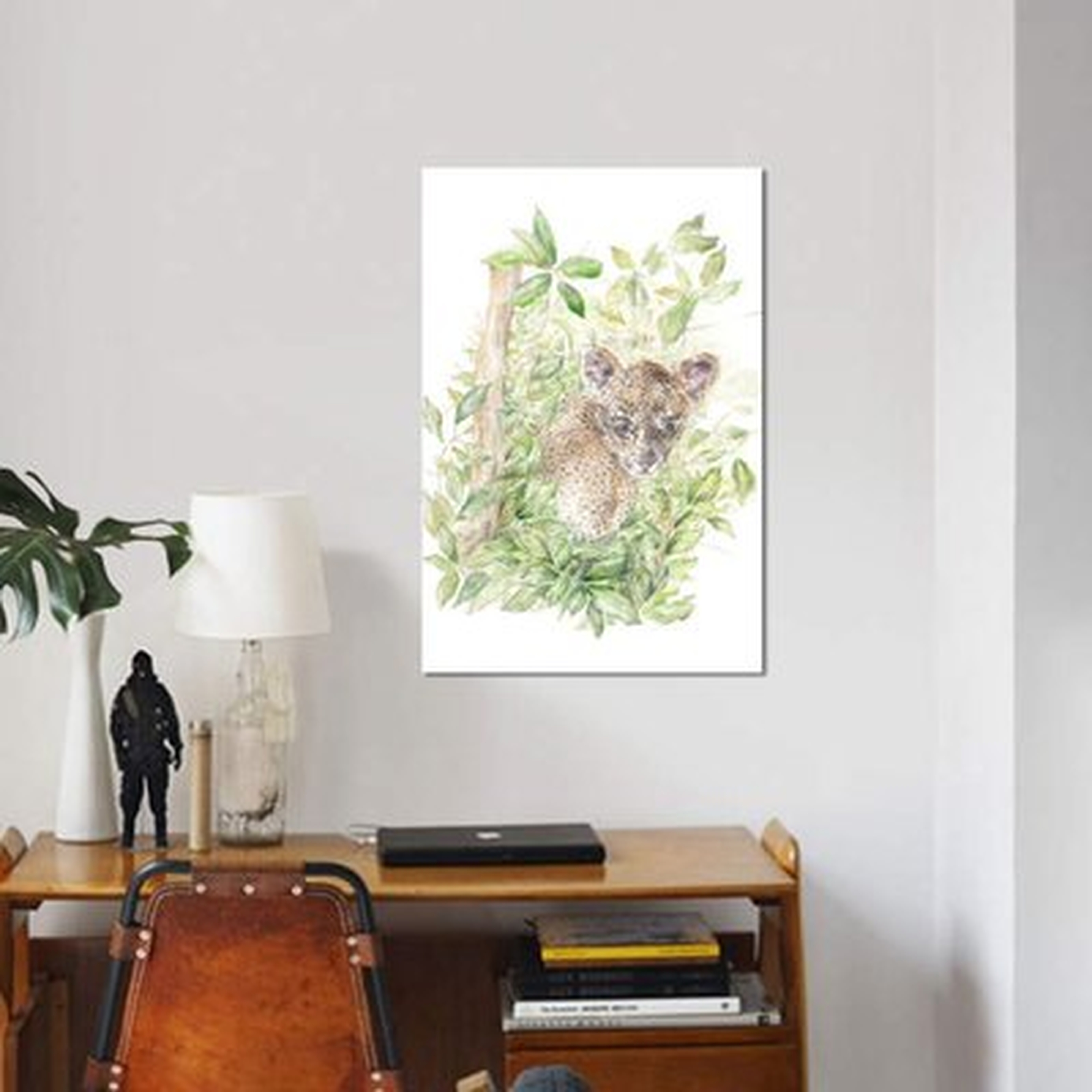 'Leopard Cub in The Jungle' Print on Canvas - Wayfair