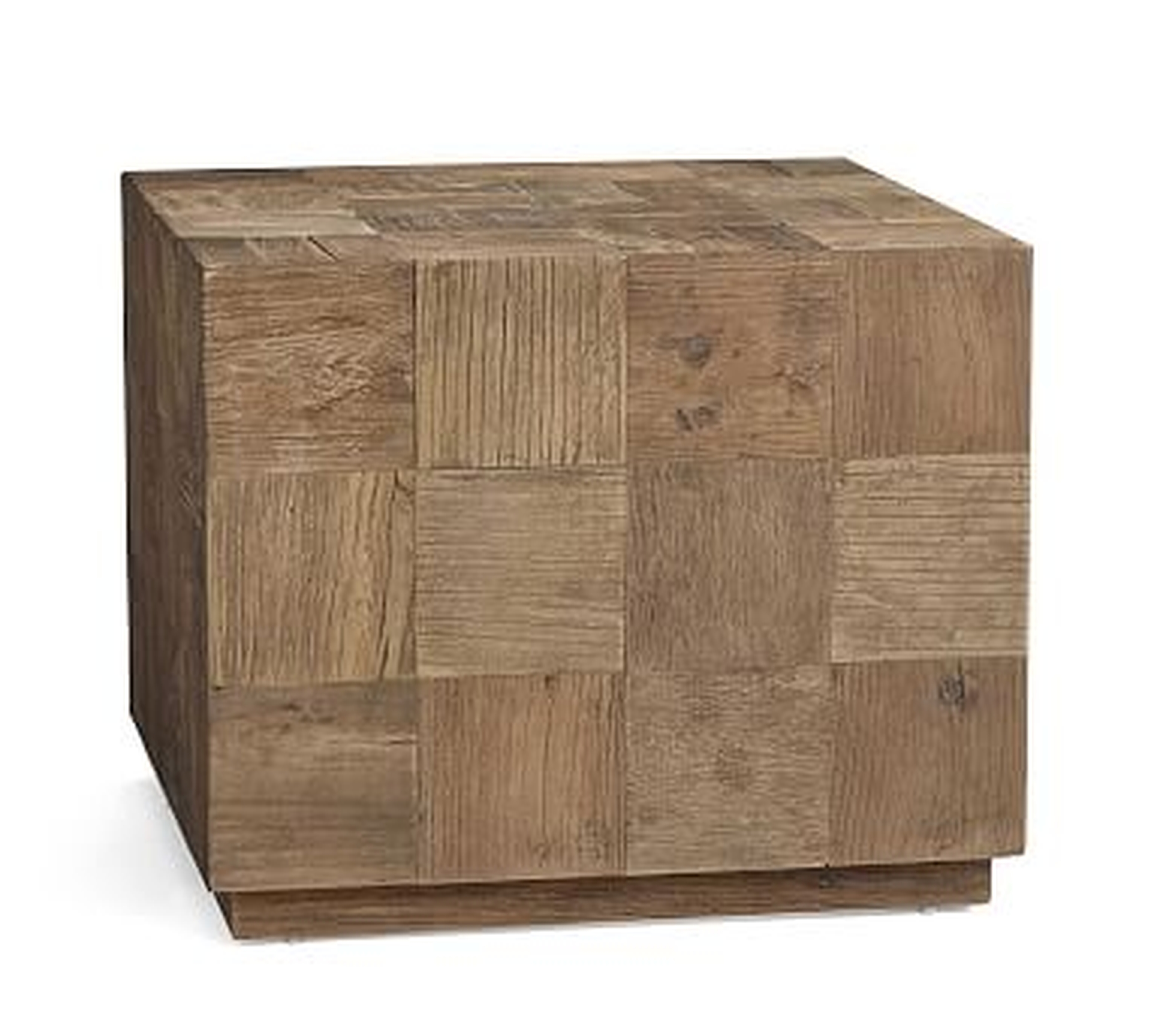 Patchwork Reclaimed Wood End Table - Pottery Barn