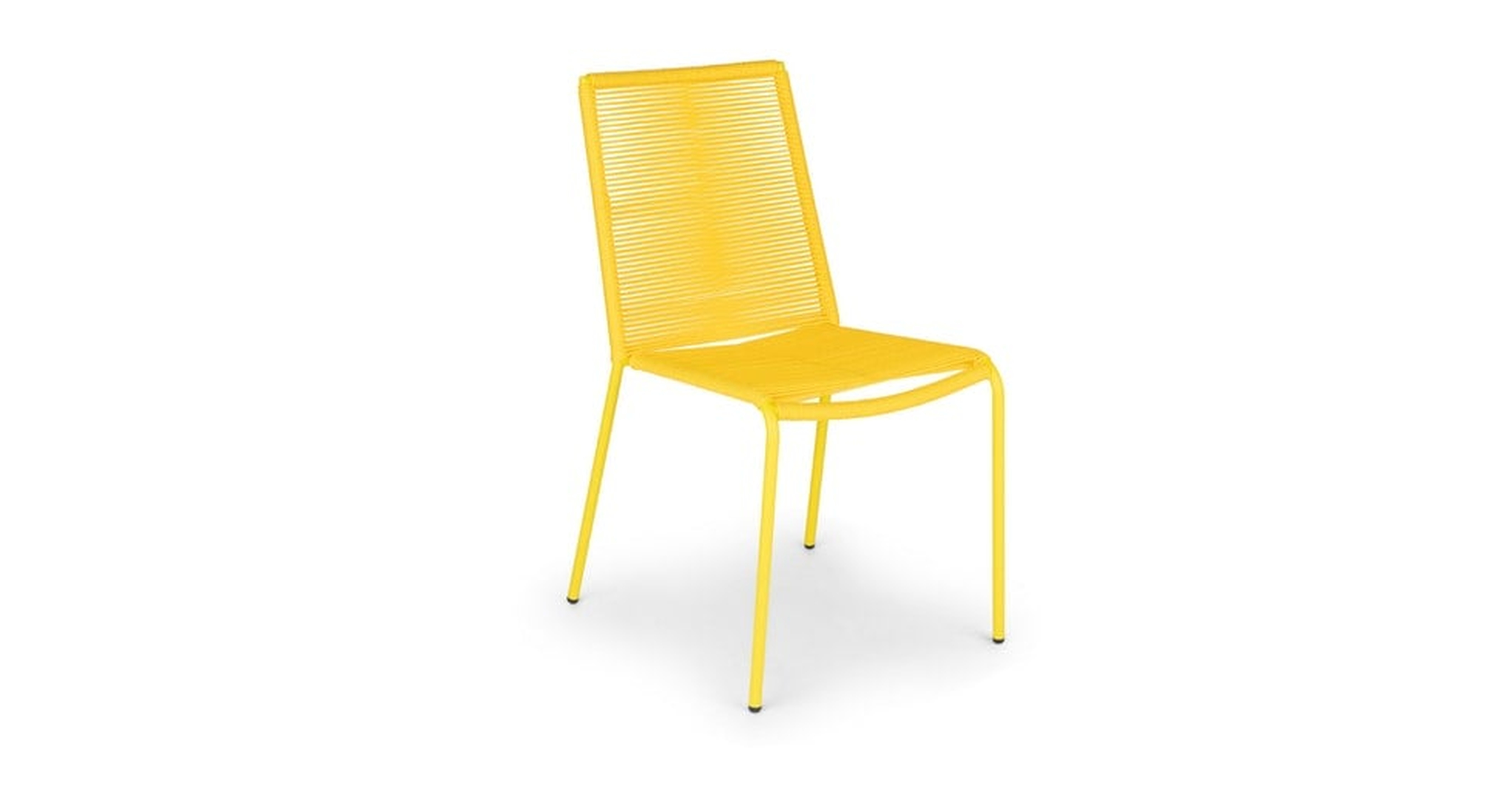 Zina Freesia Yellow Dining Chair - Article