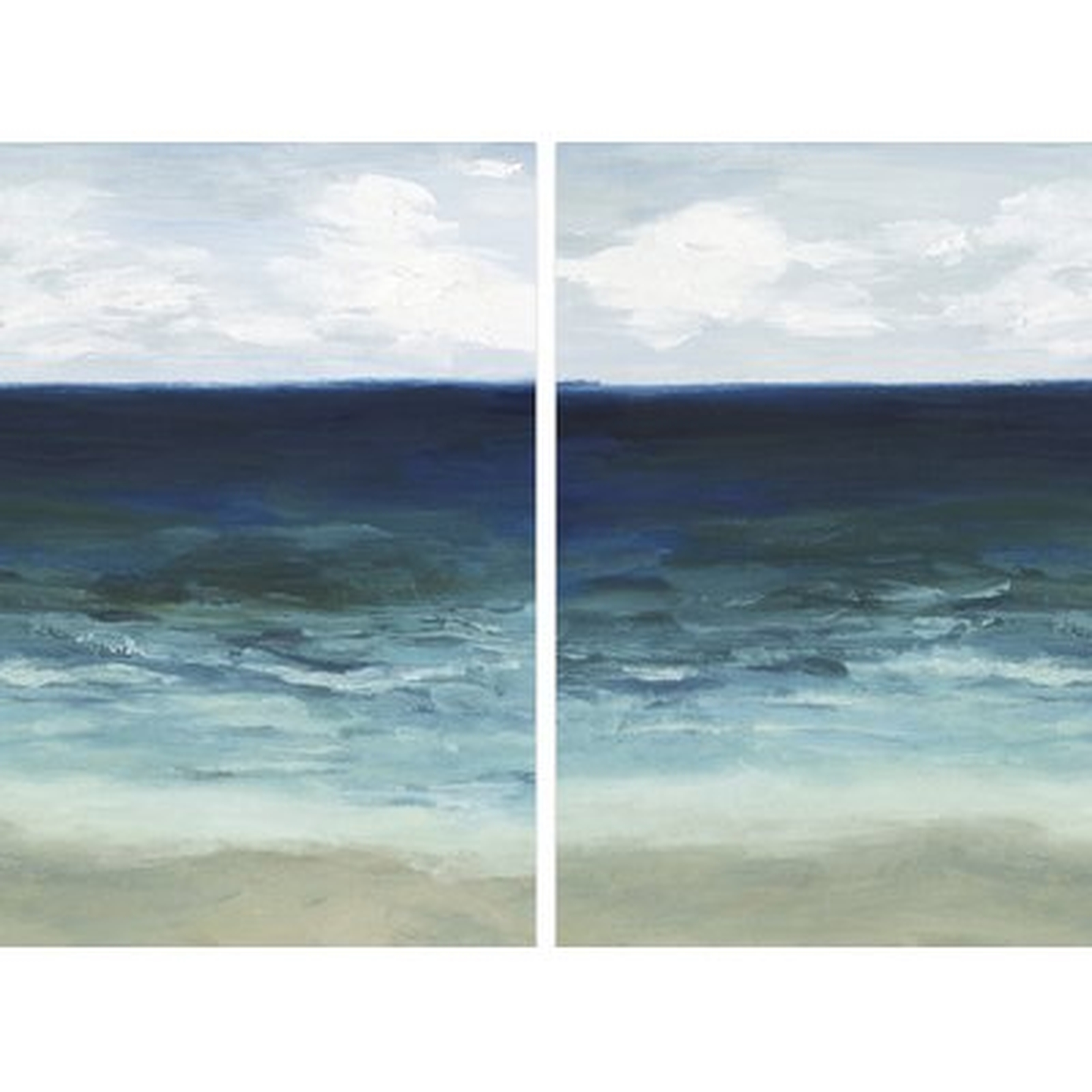 'Ocean Deep' 2 Piece Oil Painting Print Multi-Piece Image on Canvas - Wayfair