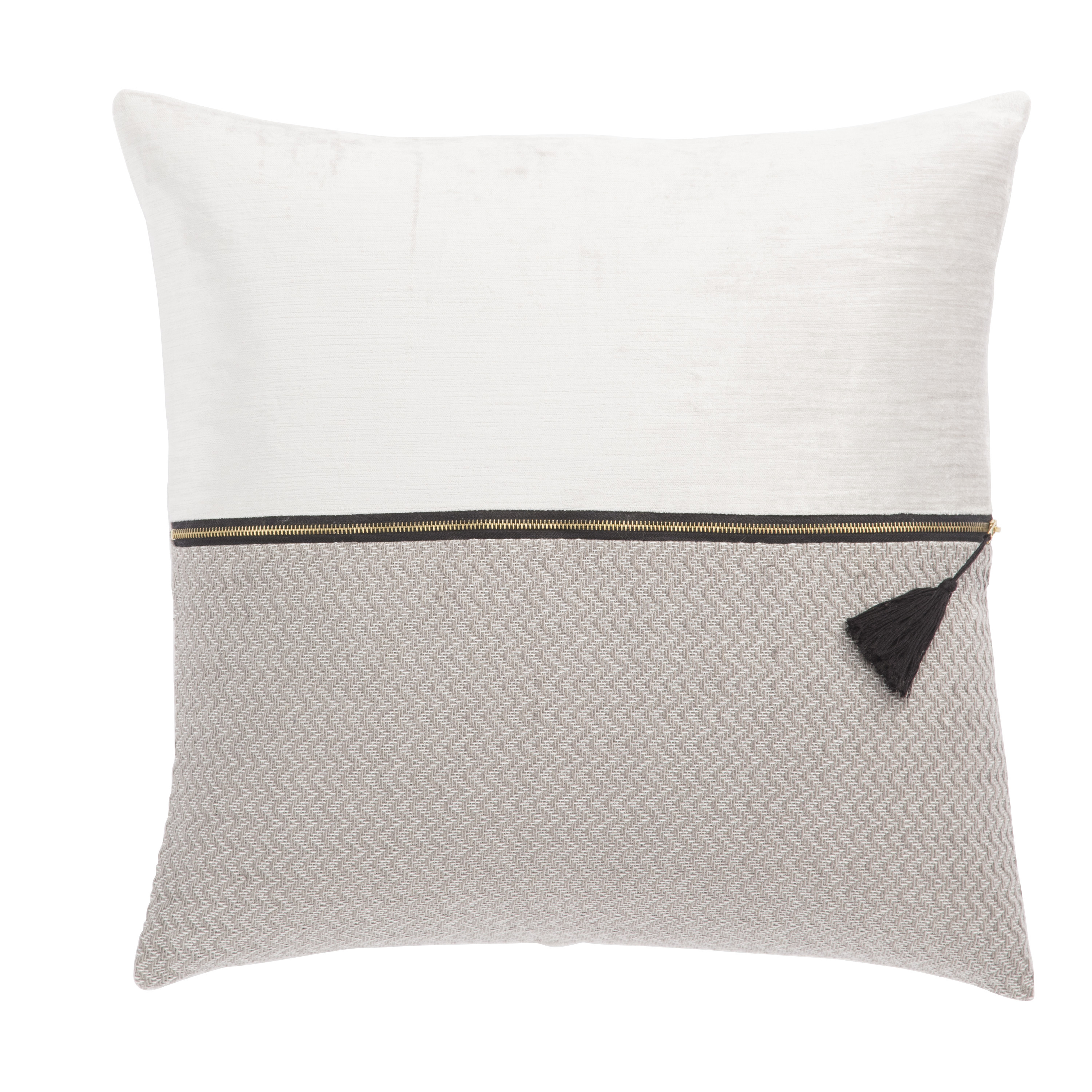 Design (US) White 22"X22" Pillow - Collective Weavers