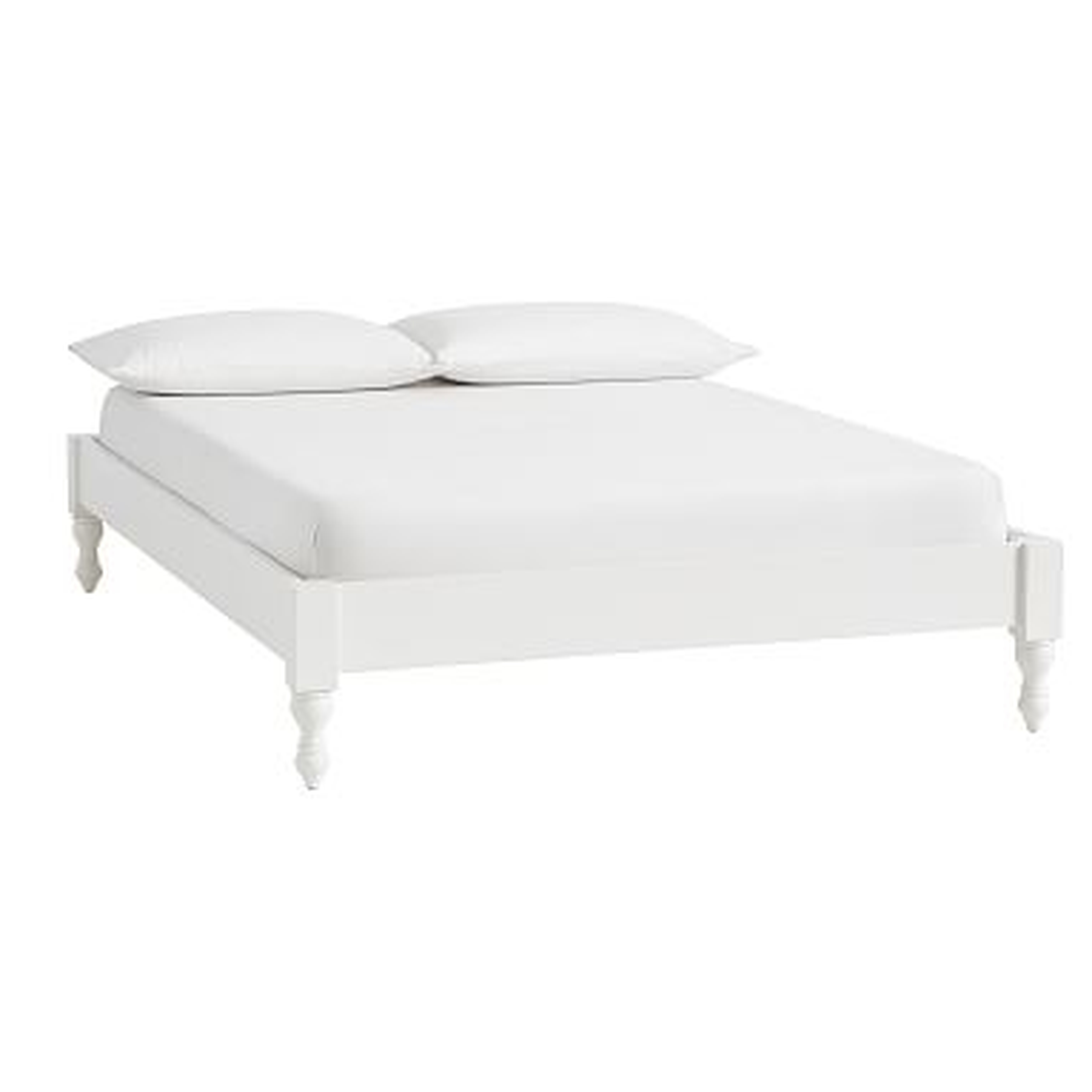 Bellevue Platform Bed, Twin, Simply White - Pottery Barn Teen