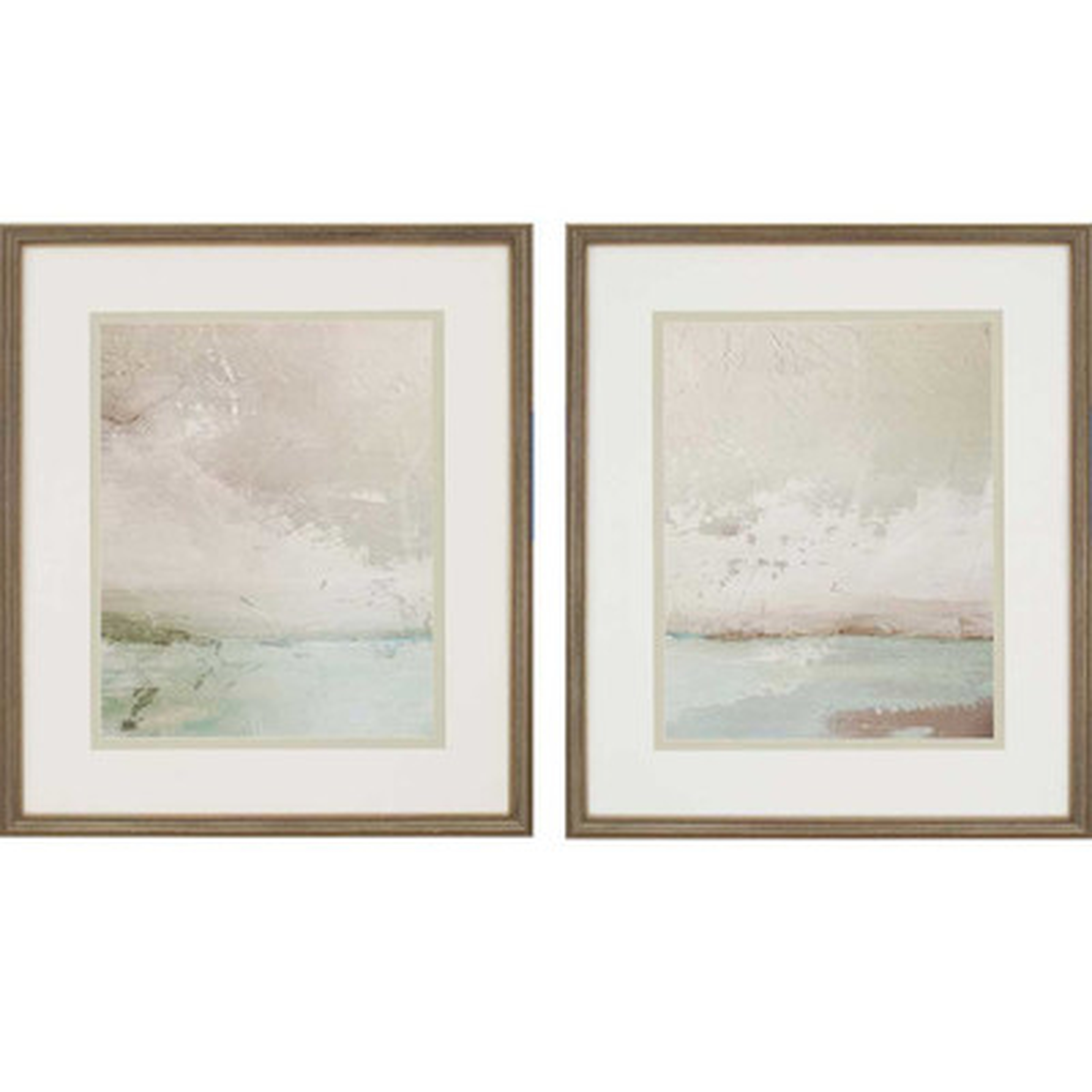 'Eastern Shore' 2 Piece Framed Painting Print Set - Birch Lane