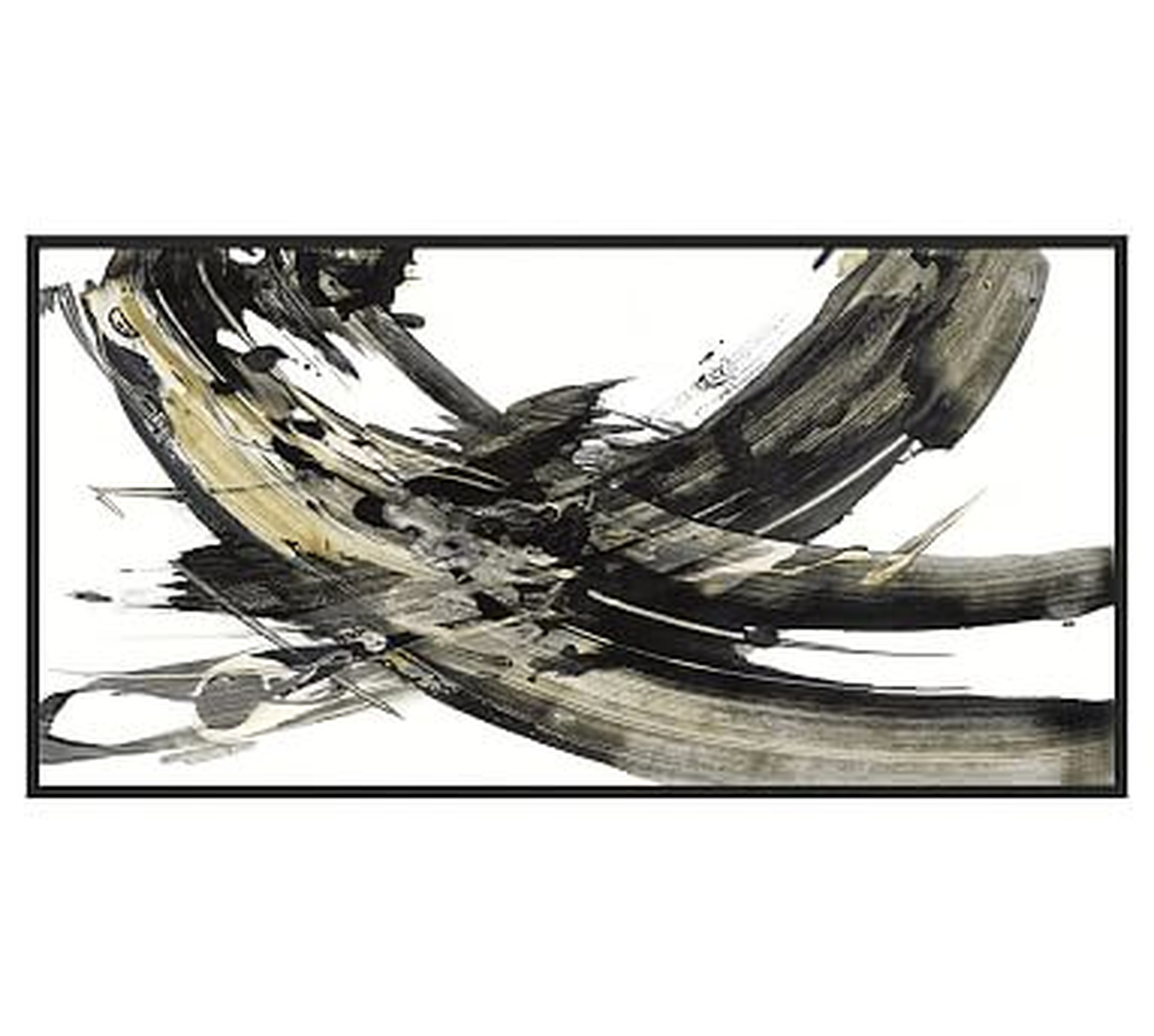 Expression Abstract 1 Framed Print, 51 x 26" - Pottery Barn