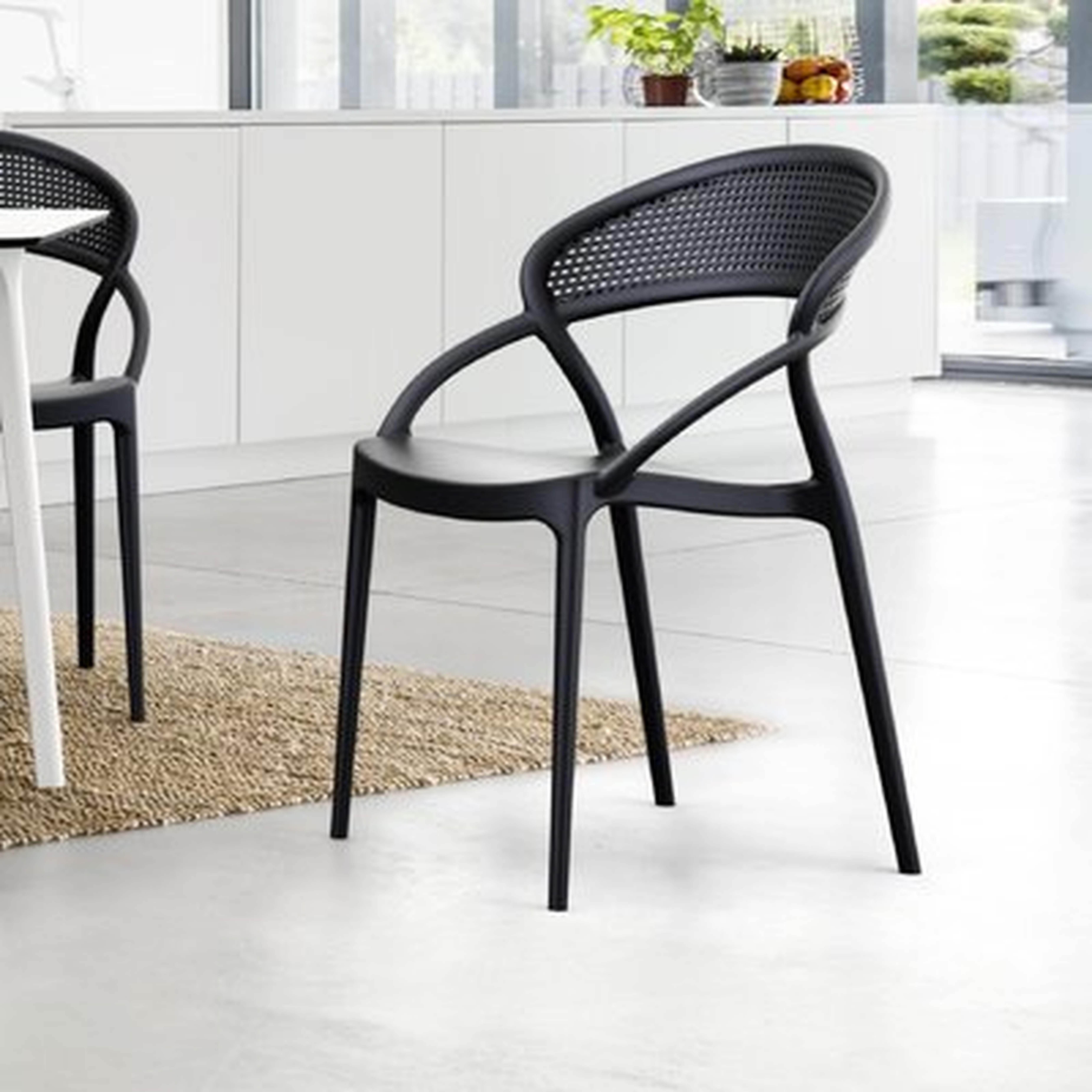 Auman Stacking Patio Dining Chair (Set of 2) - AllModern