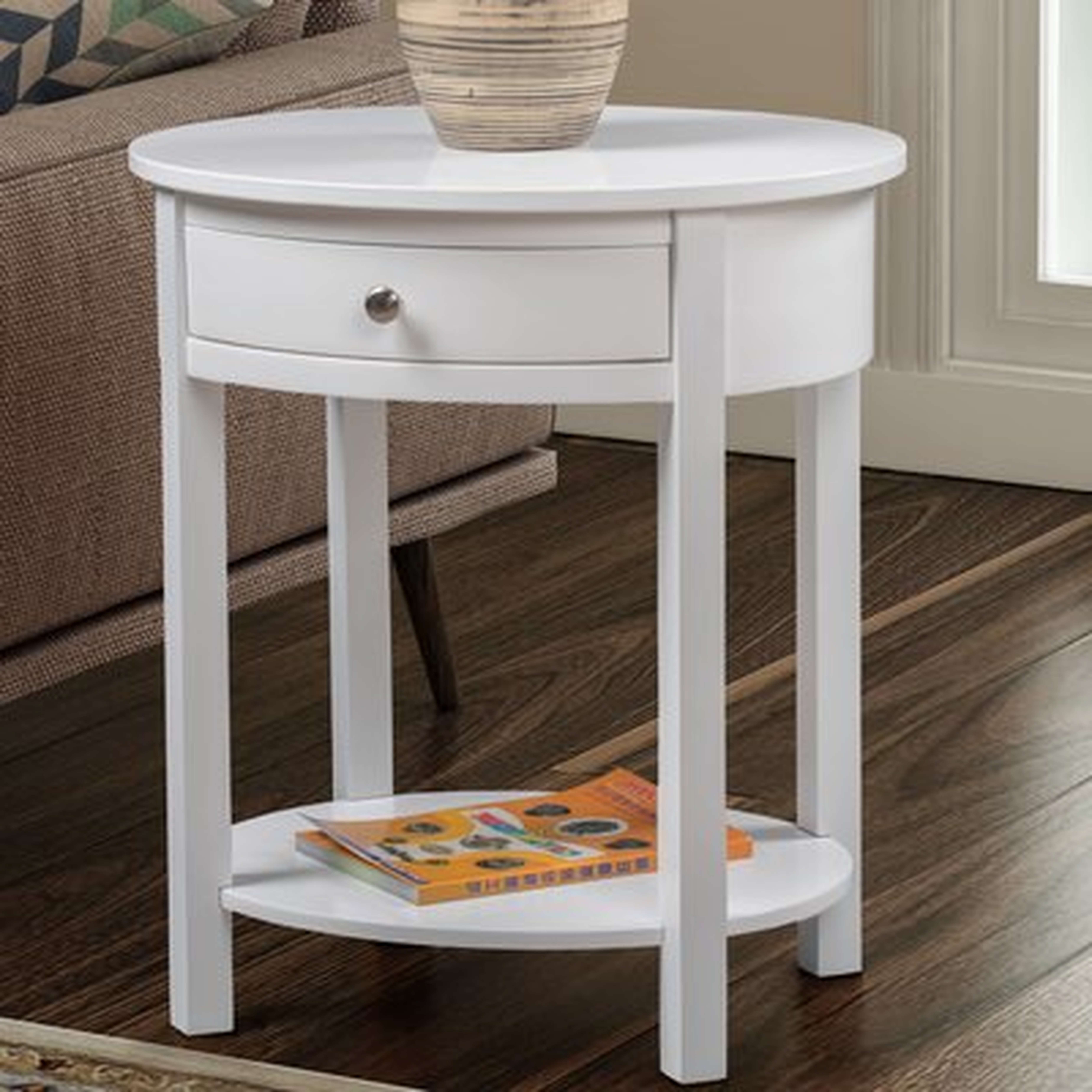 Moravian Classic Accents End Table with Storage - Wayfair