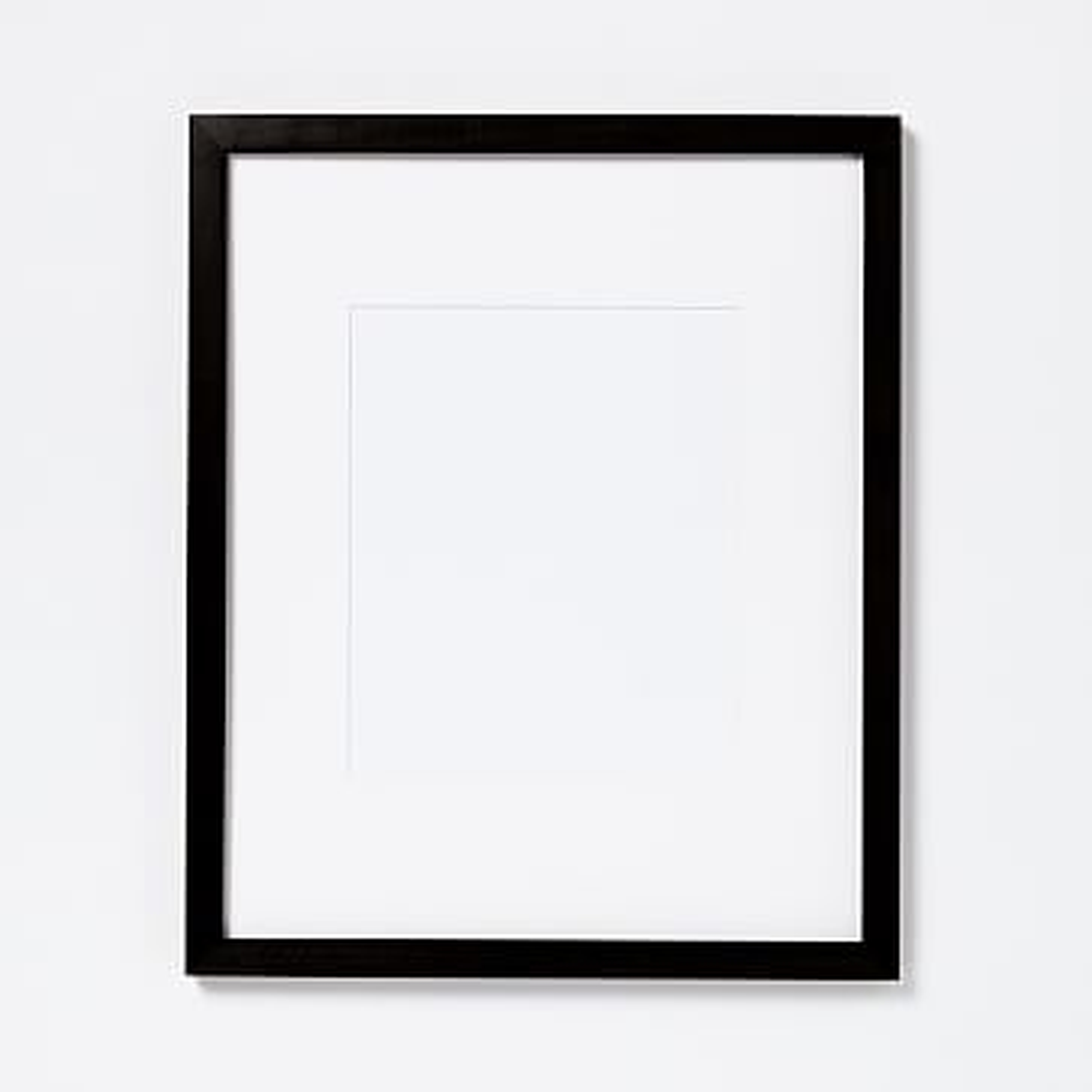 Gallery Frames, 8"x 10" (13" x 16" without mat), Black Lacquer - West Elm