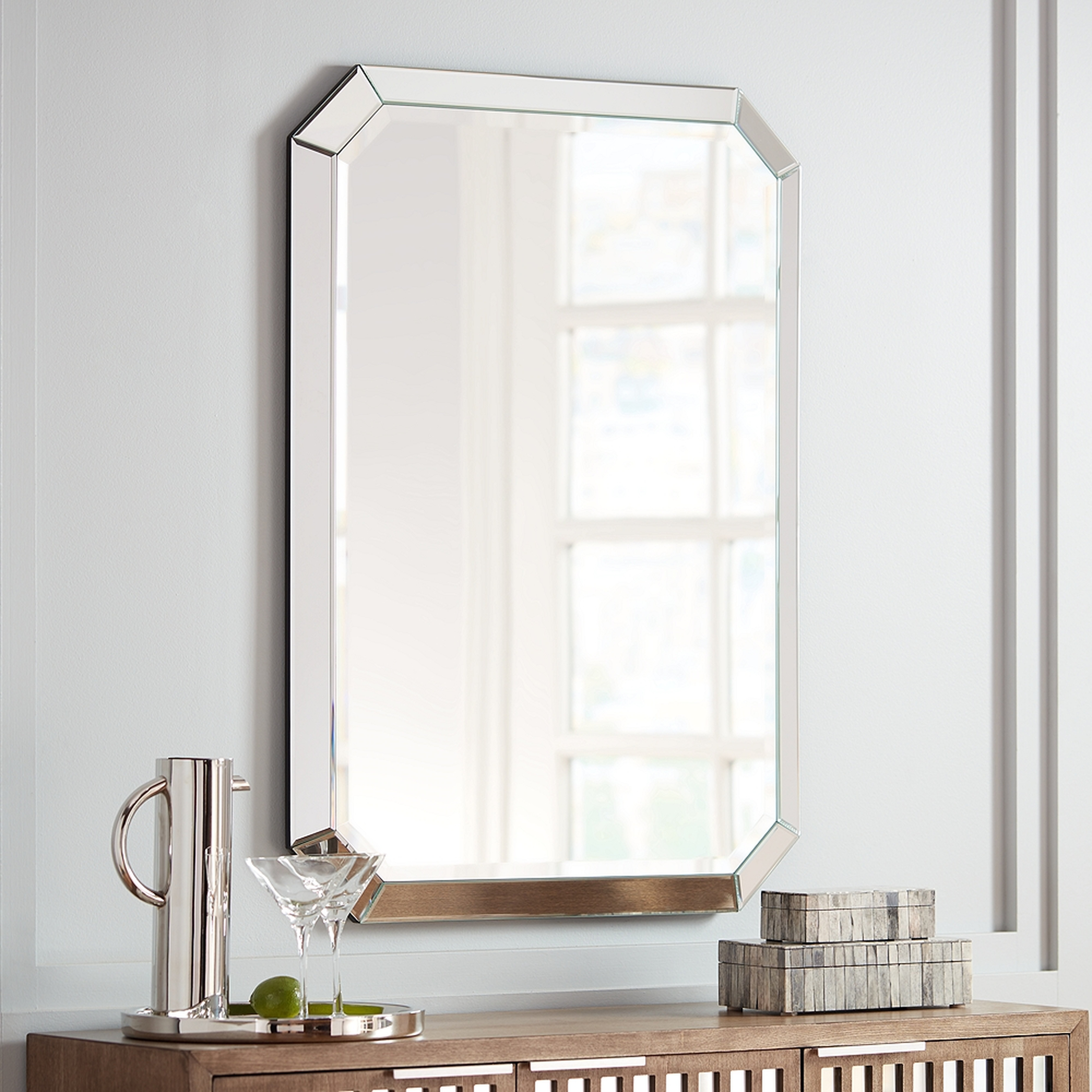 Mirror's Edge 28" x 40" Rectangular Wall Mirror - Style # 15E22 - Lamps Plus