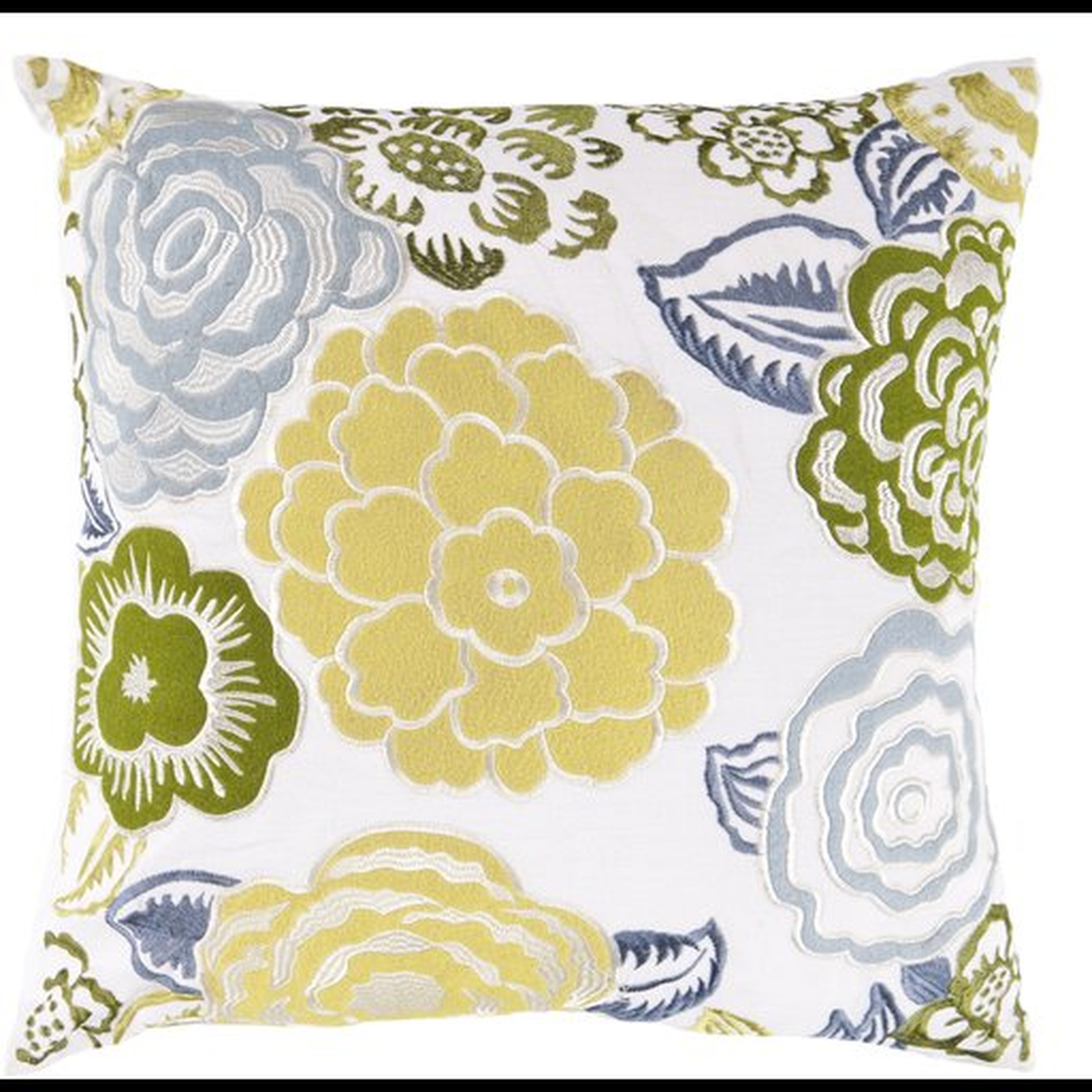 Botanical 18x18 Pillow Cover with Poly Insert - Neva Home