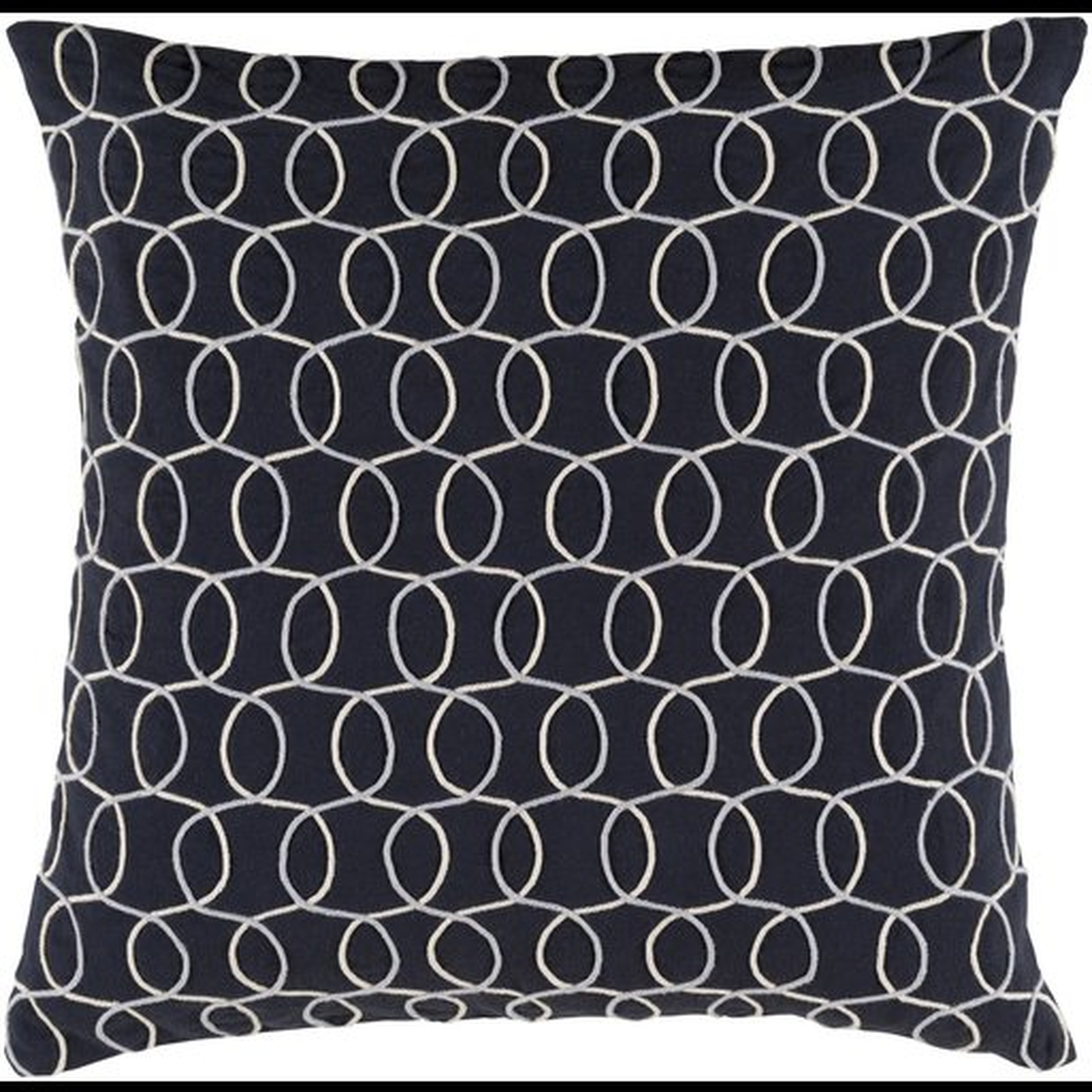 Solid Bold II Throw Pillow, 18" x 18", with down insert - Surya