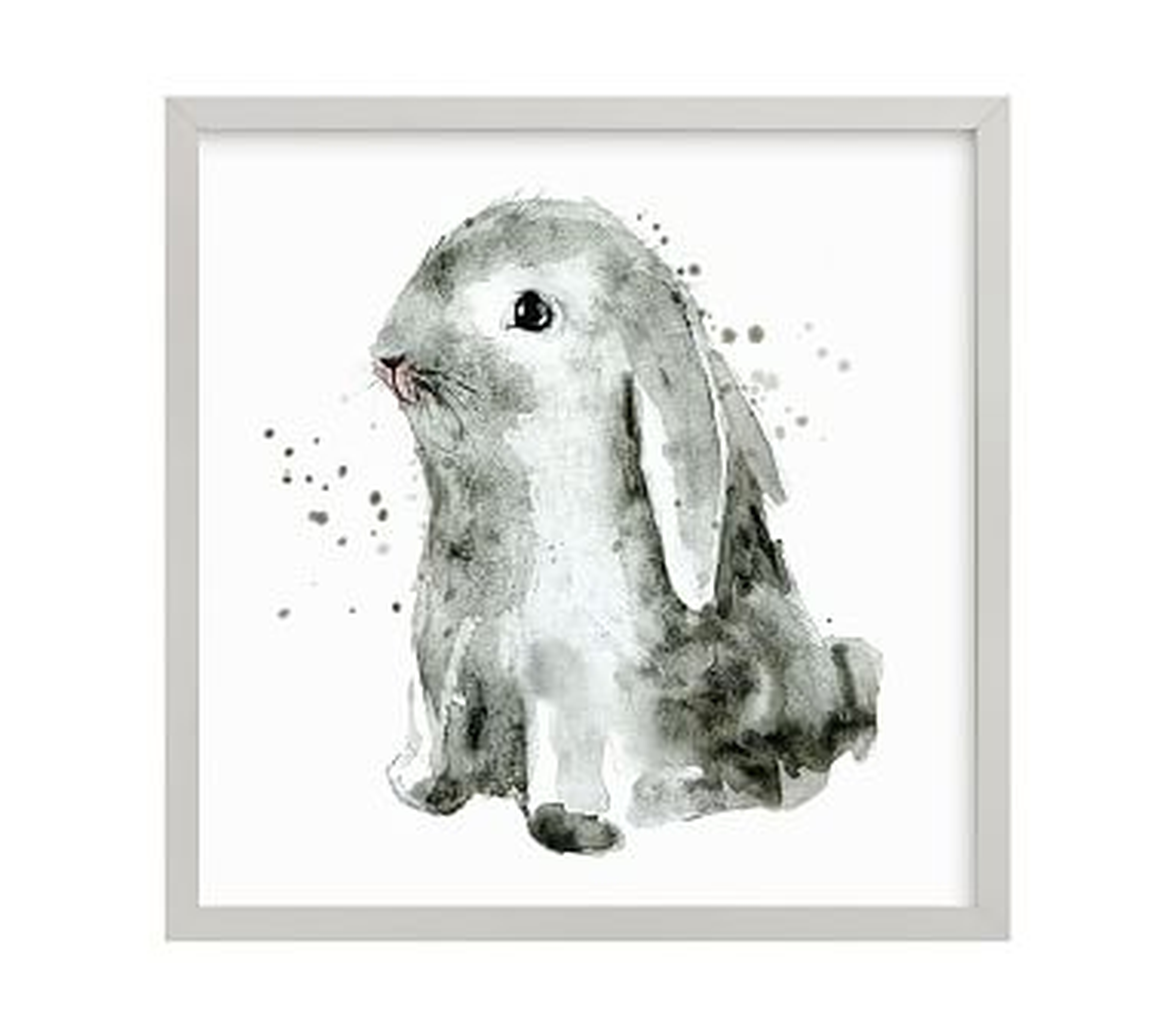 Bunny 1, Gray, 16x16 - Pottery Barn Kids