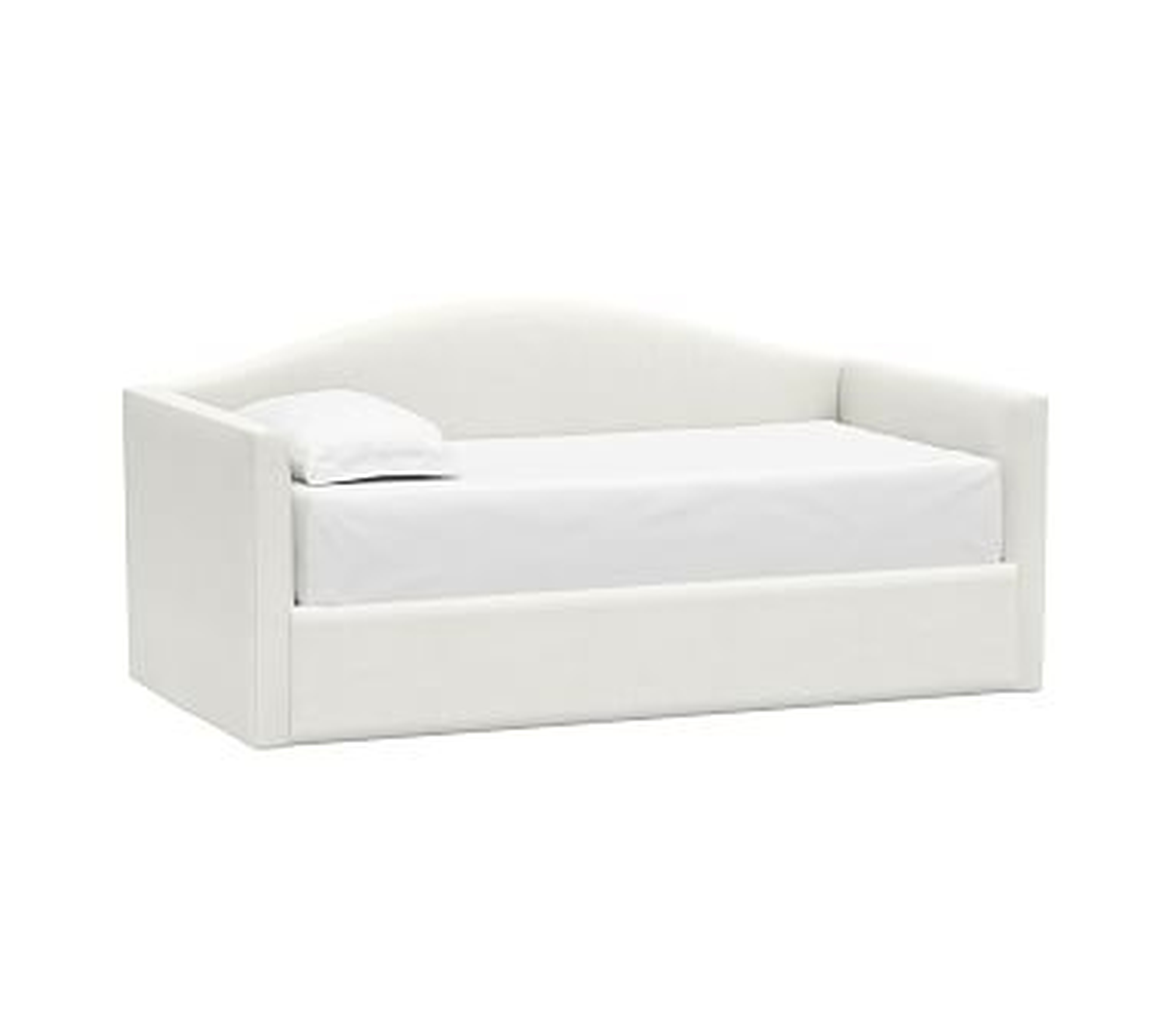 Raleigh Camelback Twin Daybed, Basketweave Slub Ivory (A) - Pottery Barn Kids