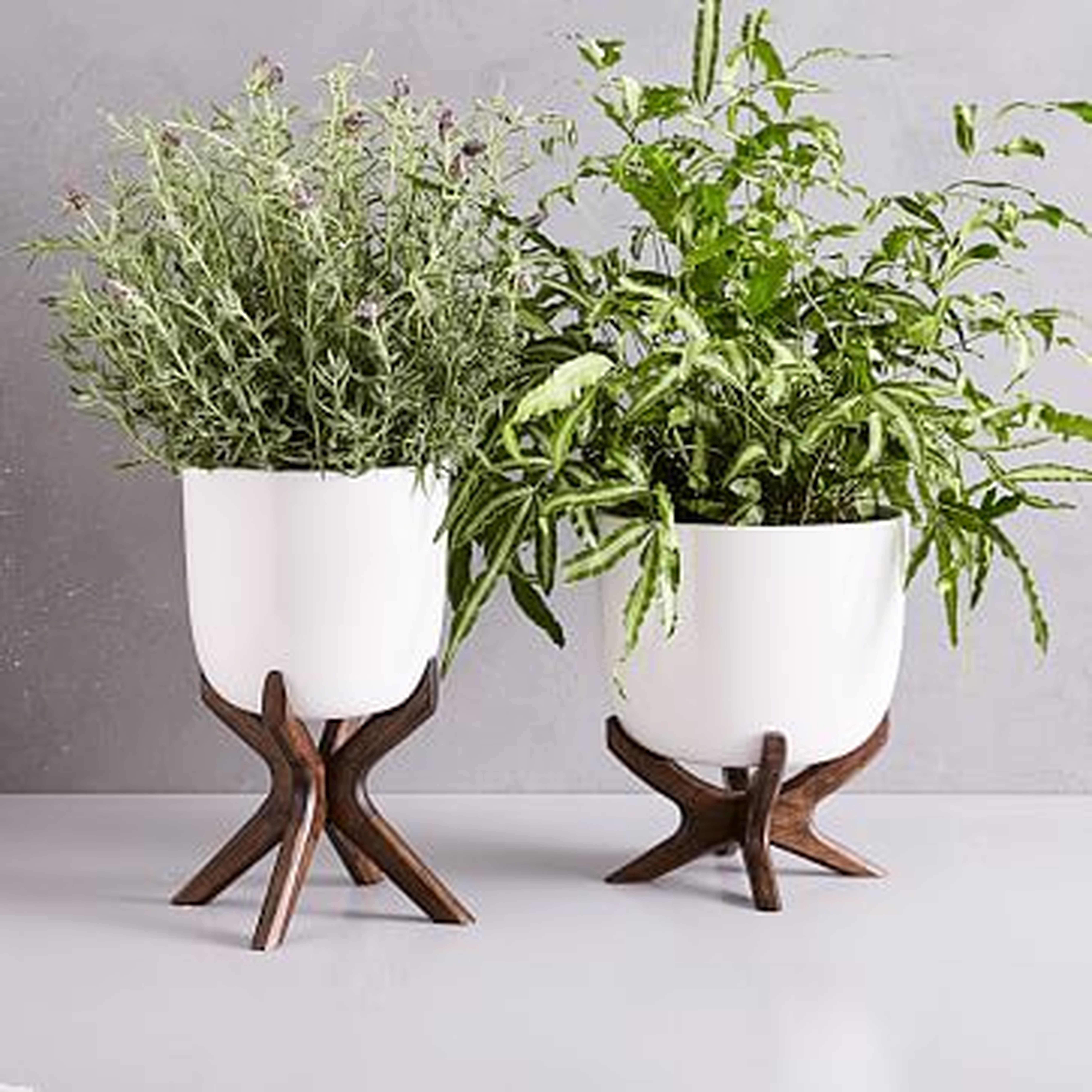Wright Standing Planter, Tall - West Elm