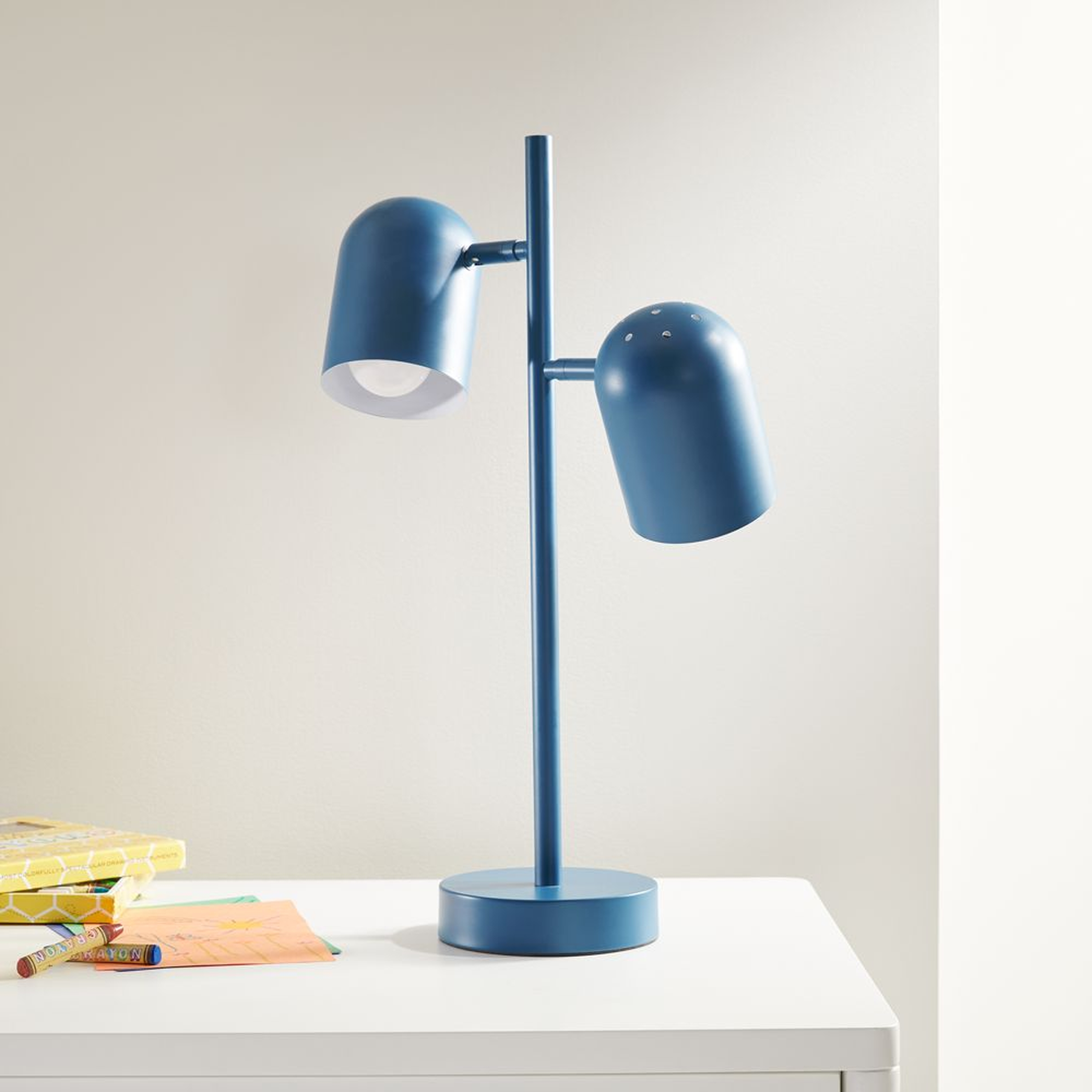 Blue Touch Table Lamp - Crate and Barrel