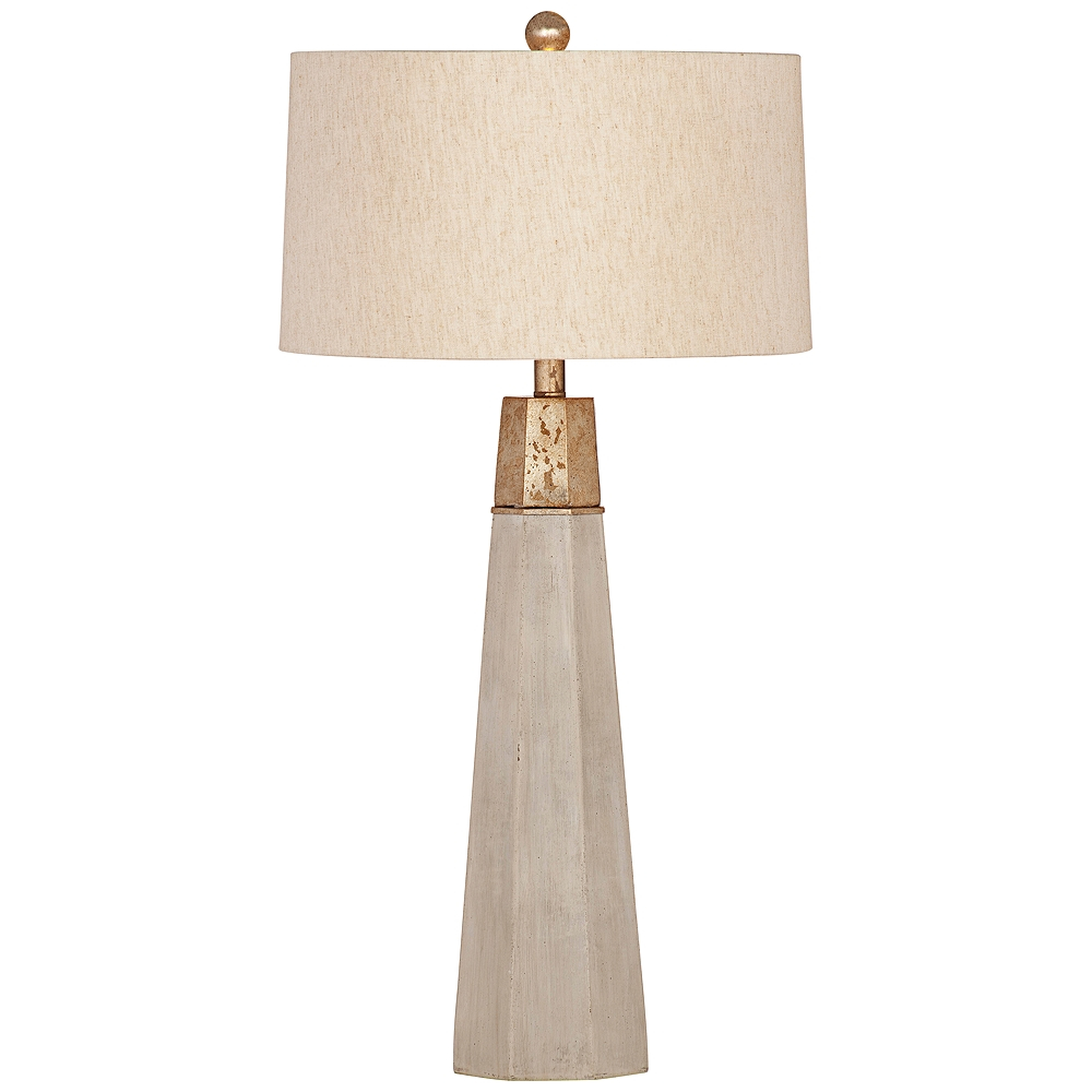 Rowan Natural Cement Table Lamp - Style # 58K95 - Lamps Plus