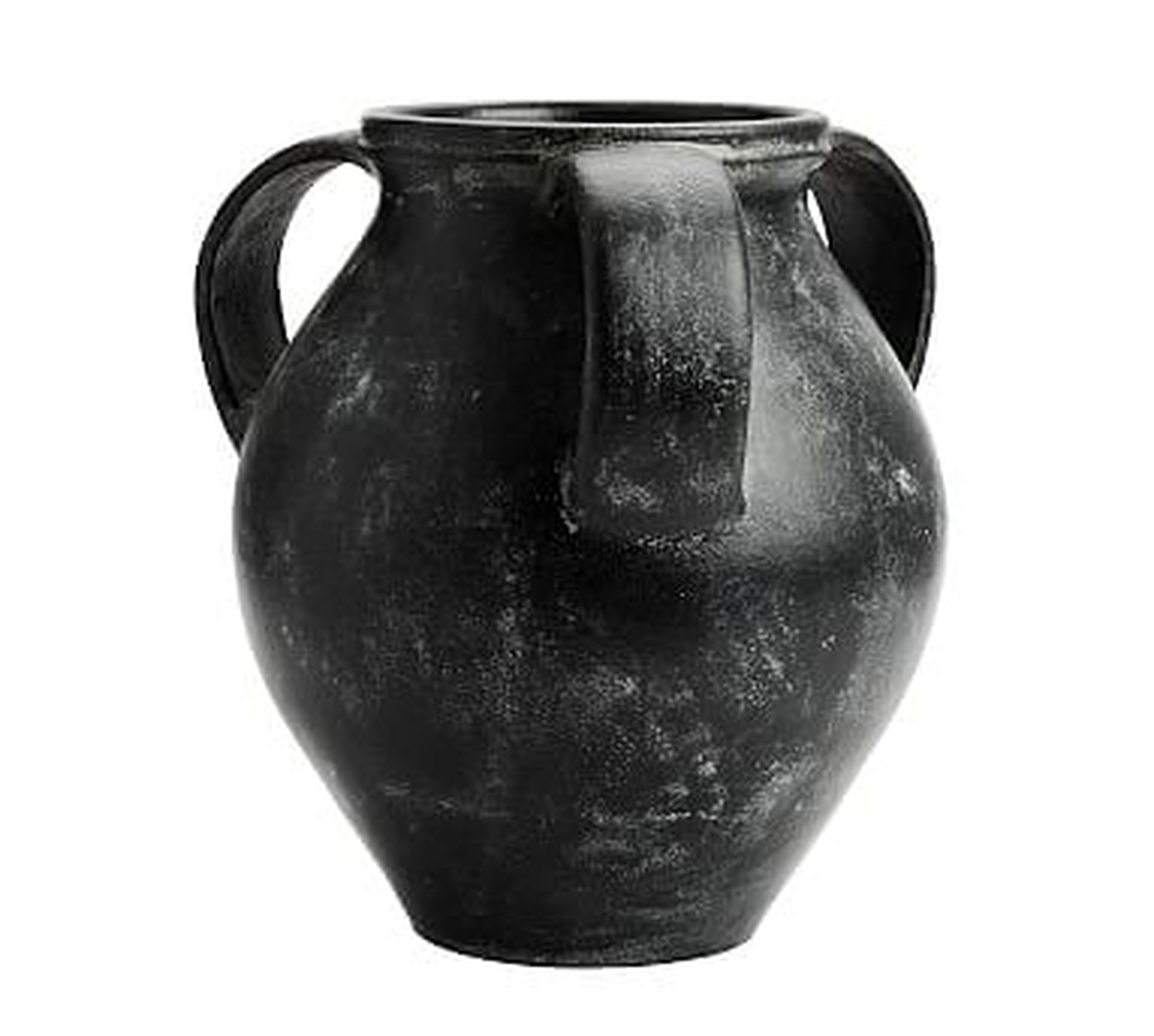 Joshua Ceramic Vase, Medium, Black - Pottery Barn