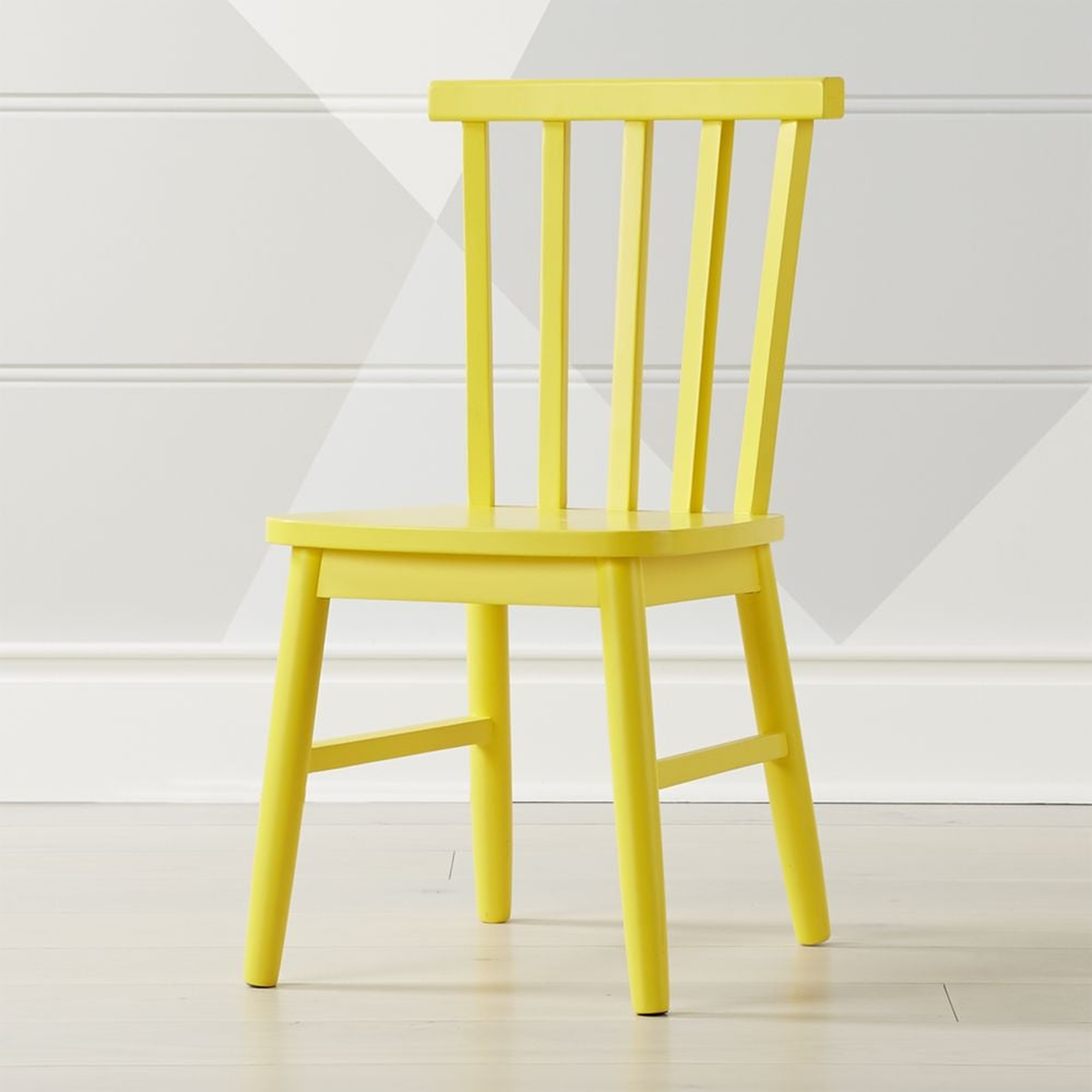 Shore Yellow Kids Chair - Crate and Barrel