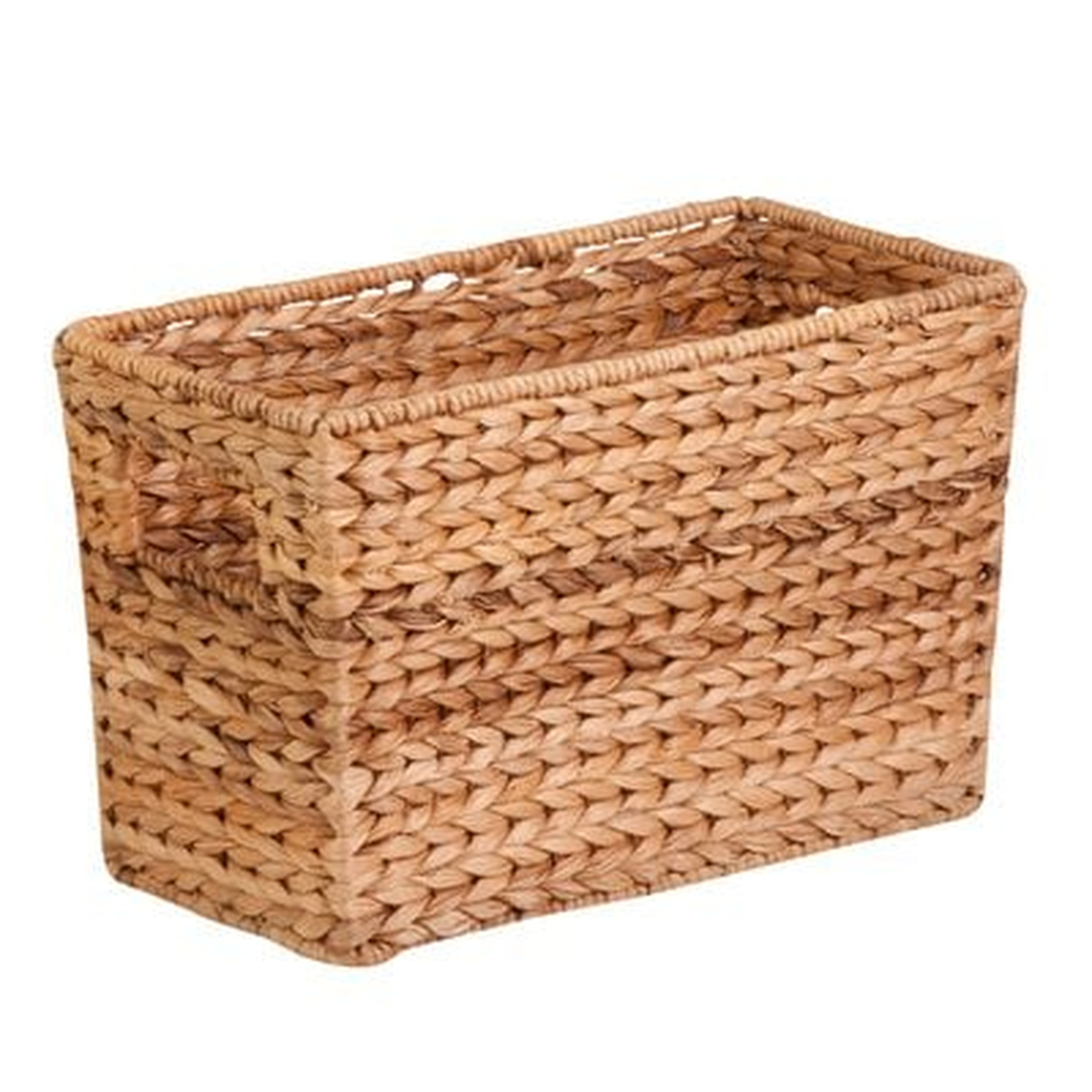 Natural Wicker/Rattan Magazine Basket - Wayfair