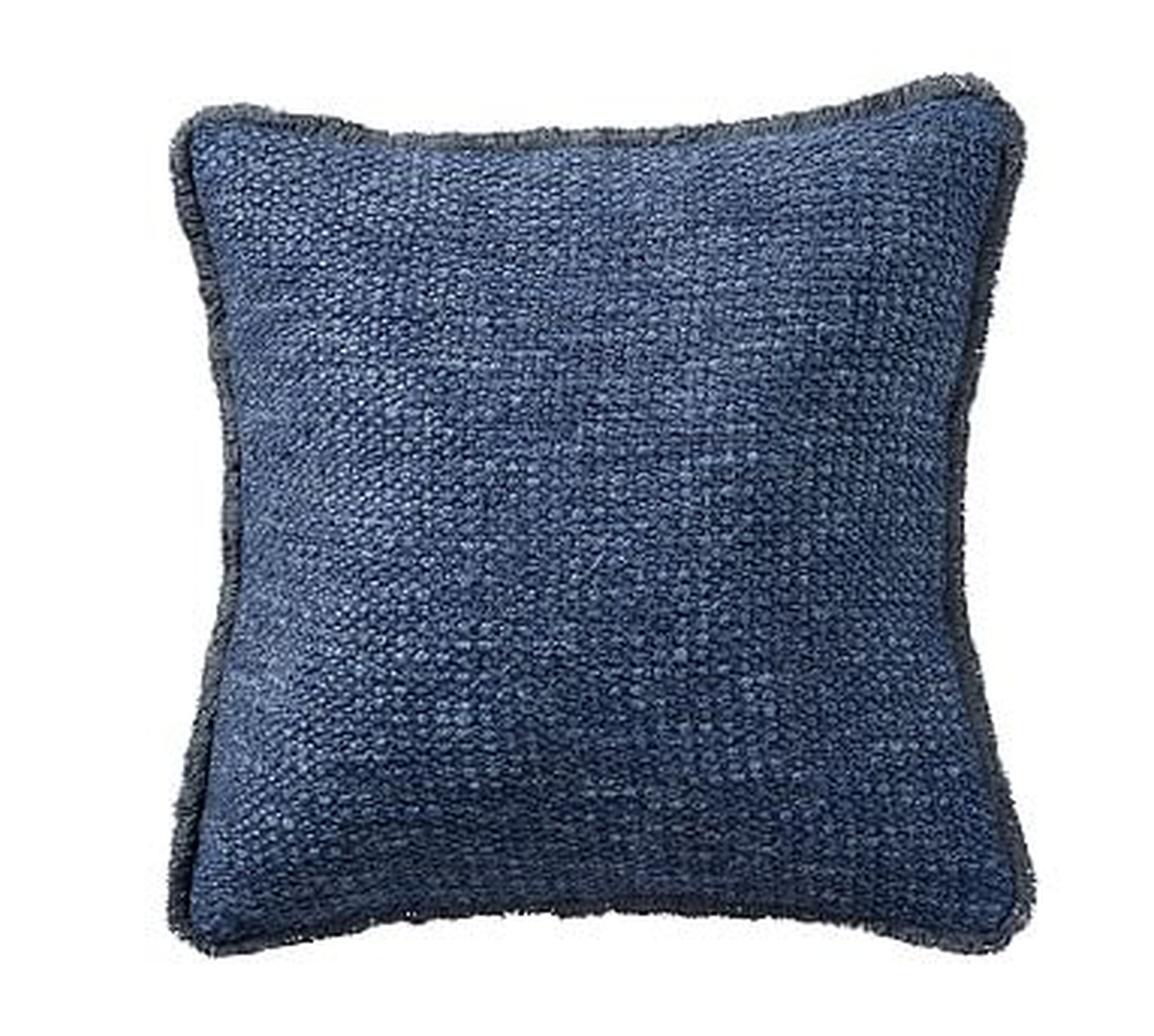 Duskin Textured Pillow, 20", Midnight - Pottery Barn