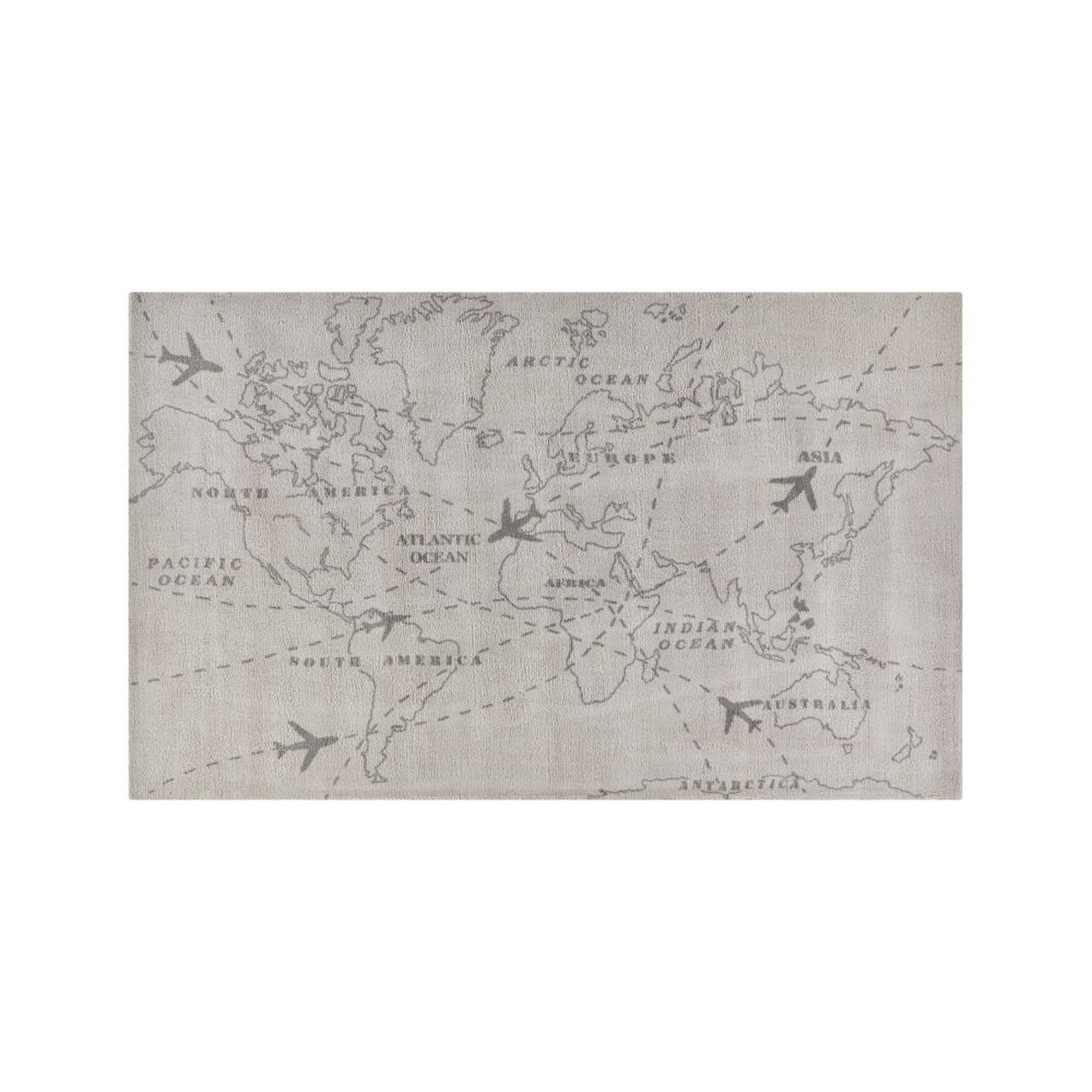 Map Rug 8'x10' - Crate and Barrel