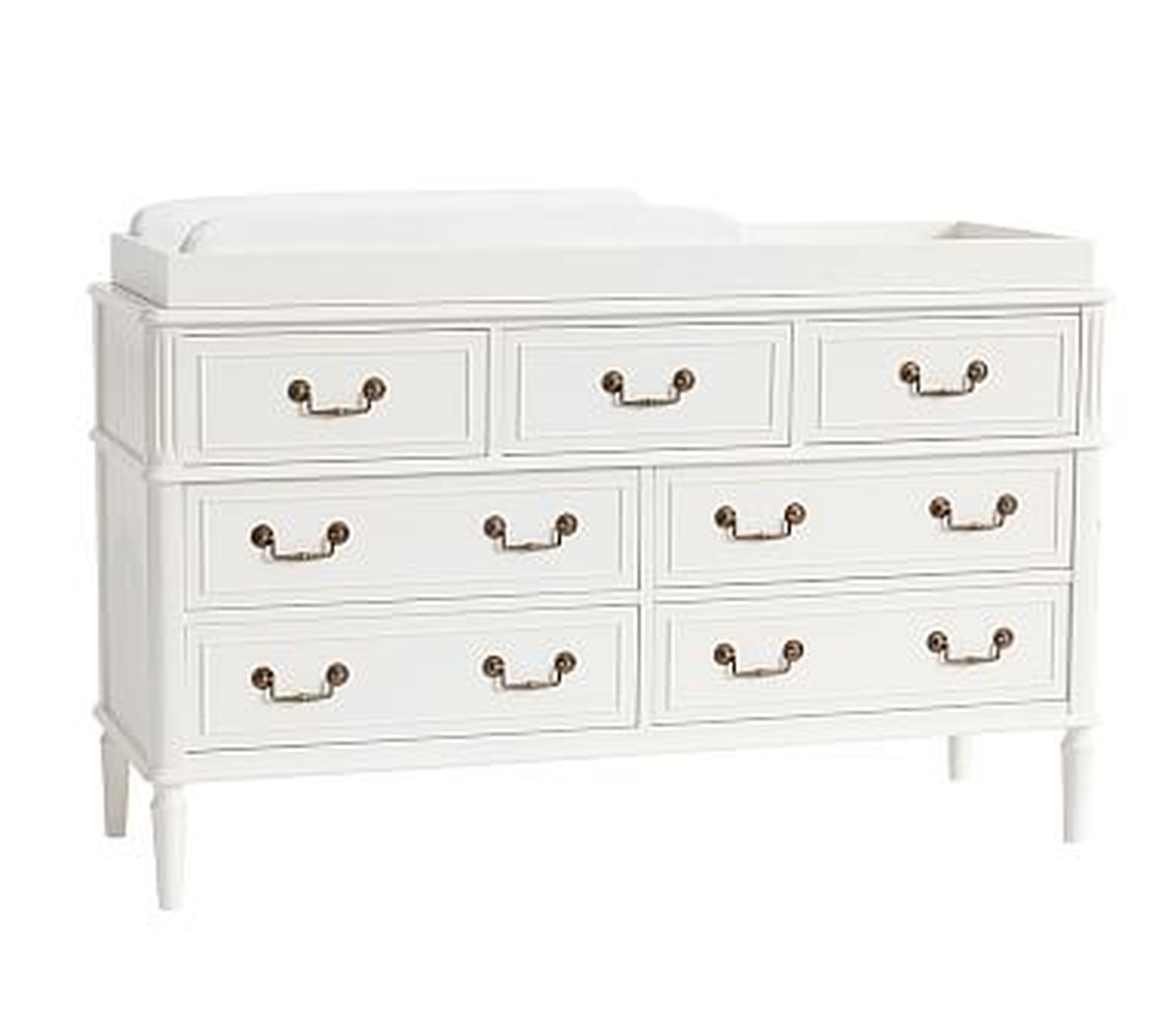 Rosalie Extra-Wide Dresser and Topper Set, French White, Flat Rate - Pottery Barn Kids