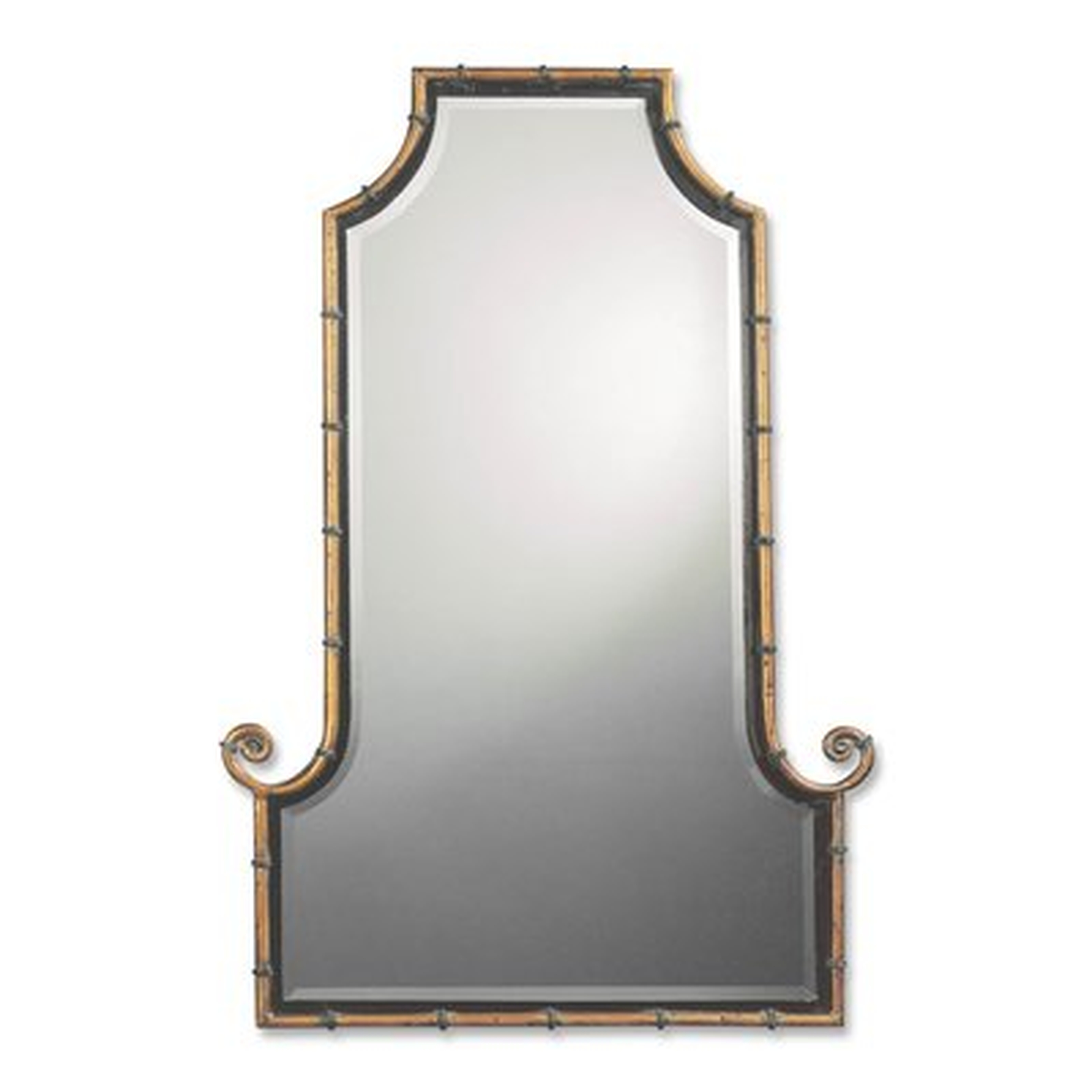 Arch Gold Iron Framed Mirror - Wayfair