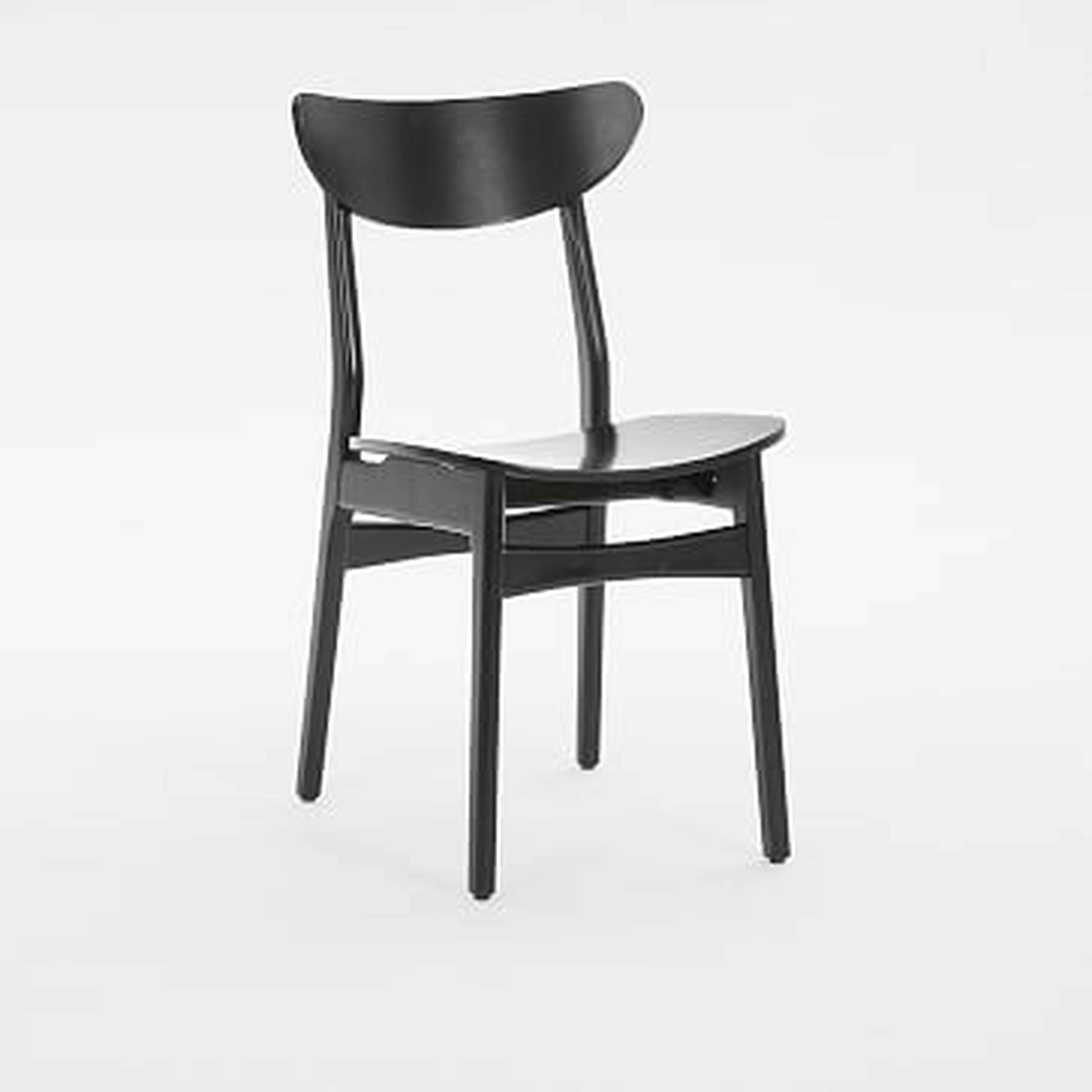 Classic Cafe Dining Chair, Black Lacquer, Individual - West Elm