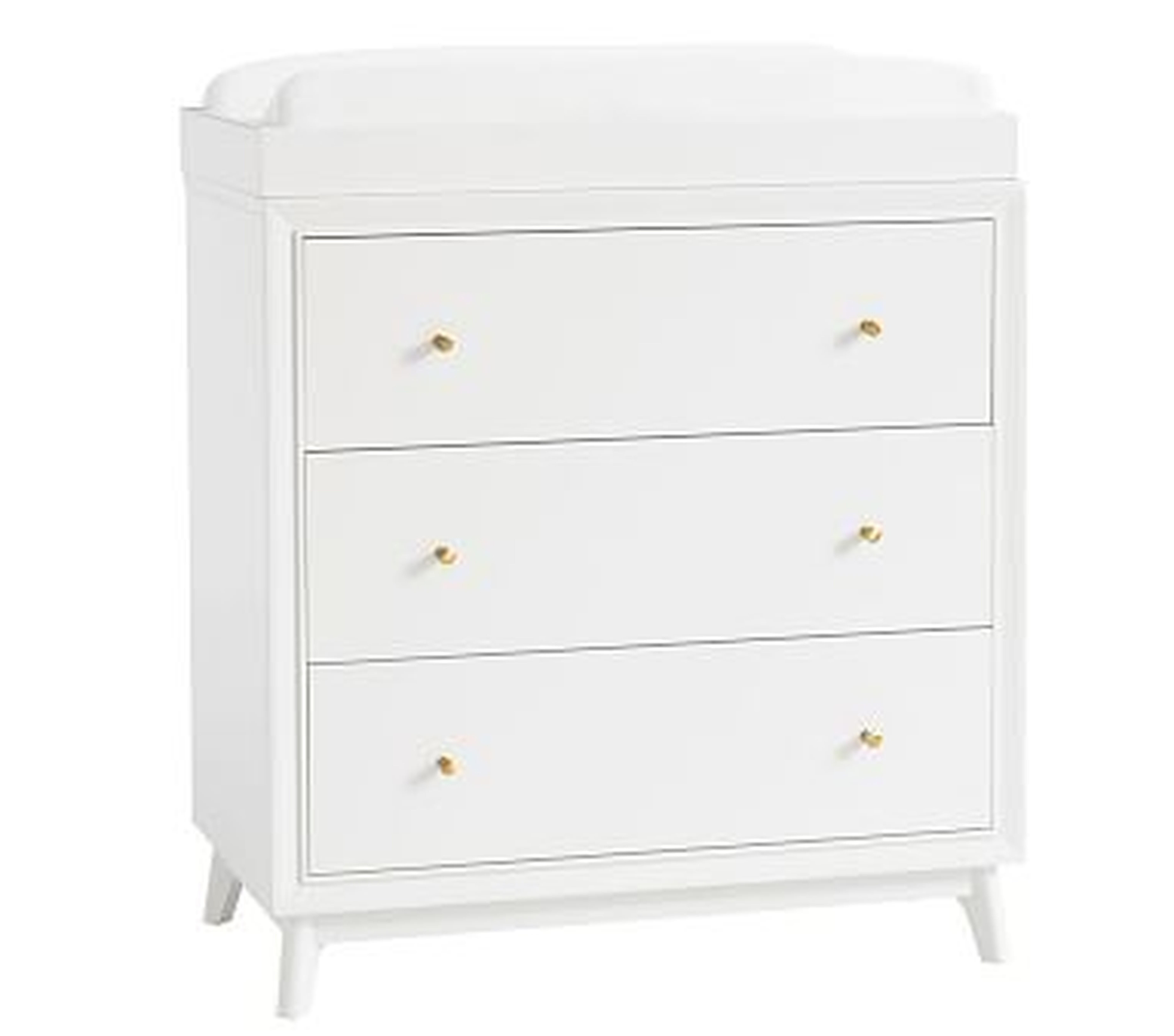 Sloan Nursery Dresser & Topper Set, Simply White, In-Home Delivery - Pottery Barn Kids