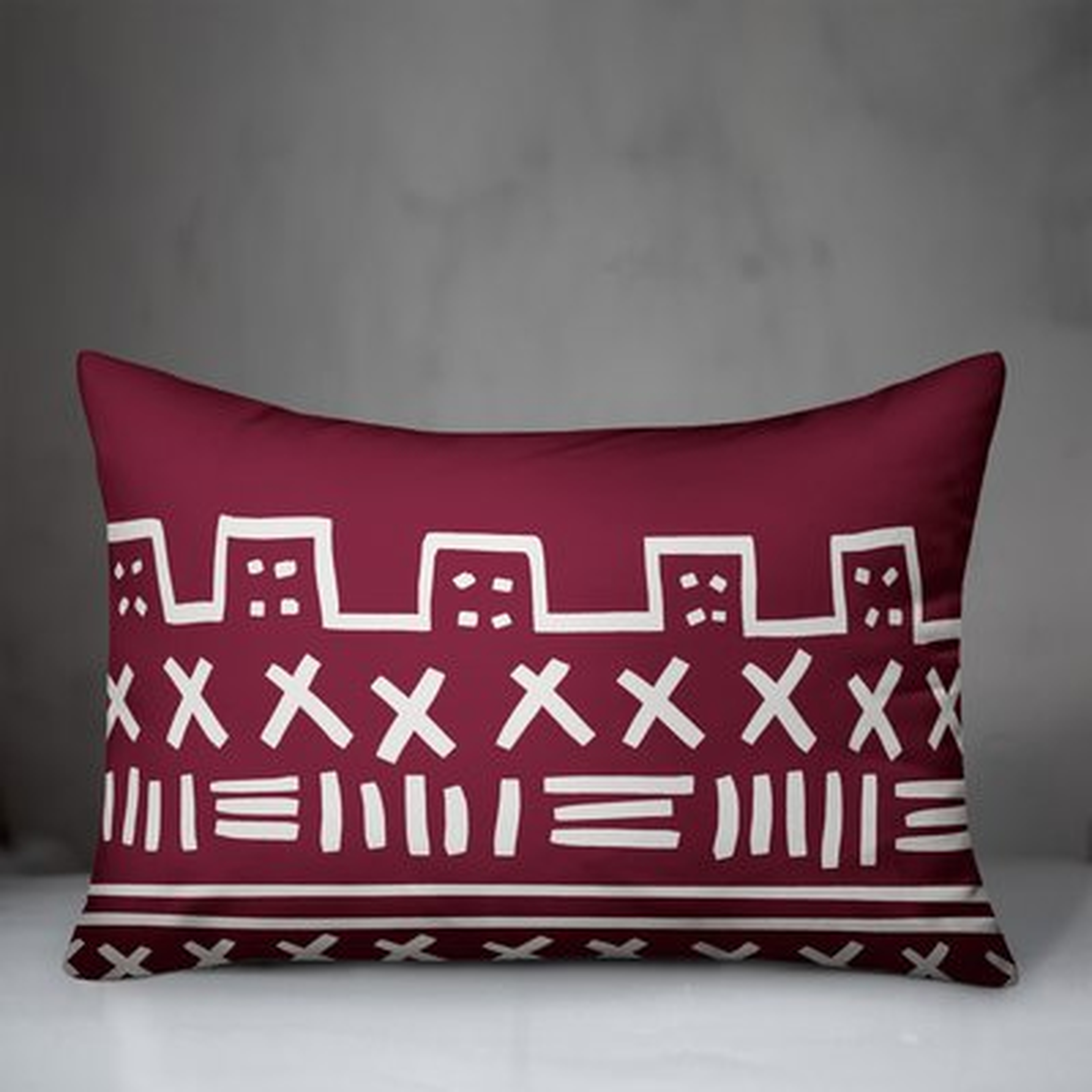 Urban Mudcloth Pattern Lumbar Pillow - Wayfair