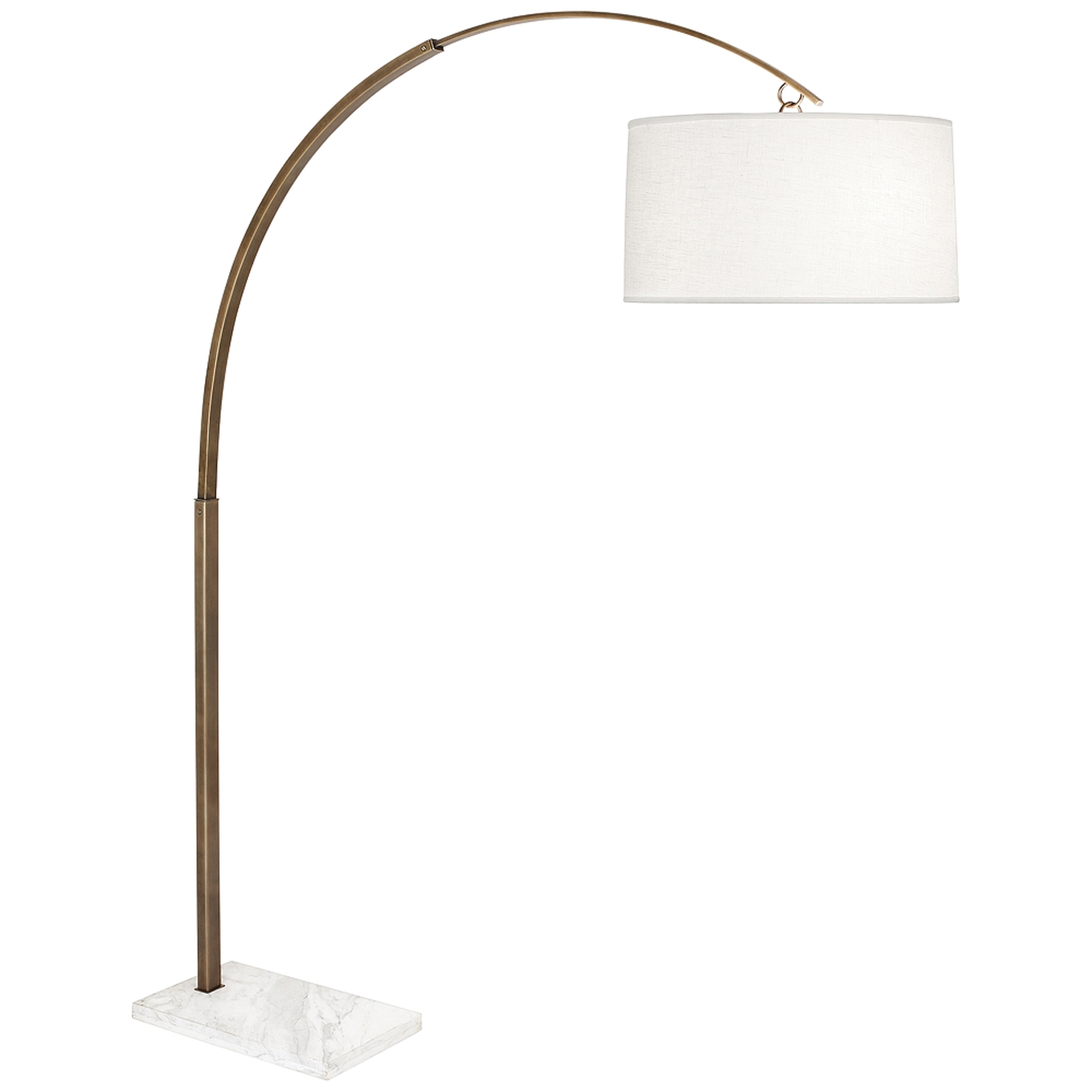 Robert Abbey Archer Small Warm Brass Arch Floor Lamp - Style # 41C98 - Lamps Plus